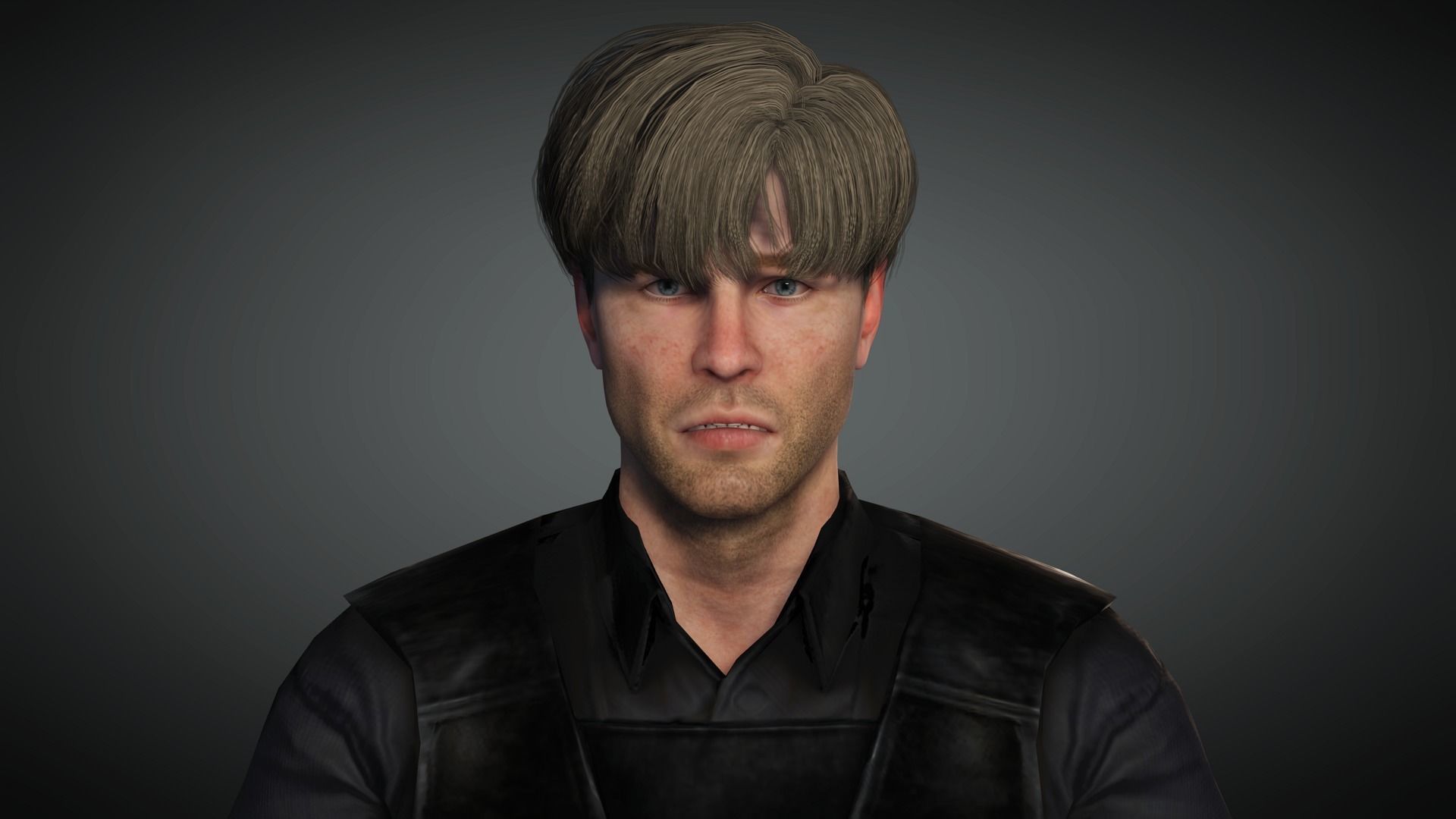 AAA Military Male Character 04 Low-poly 3D model_13