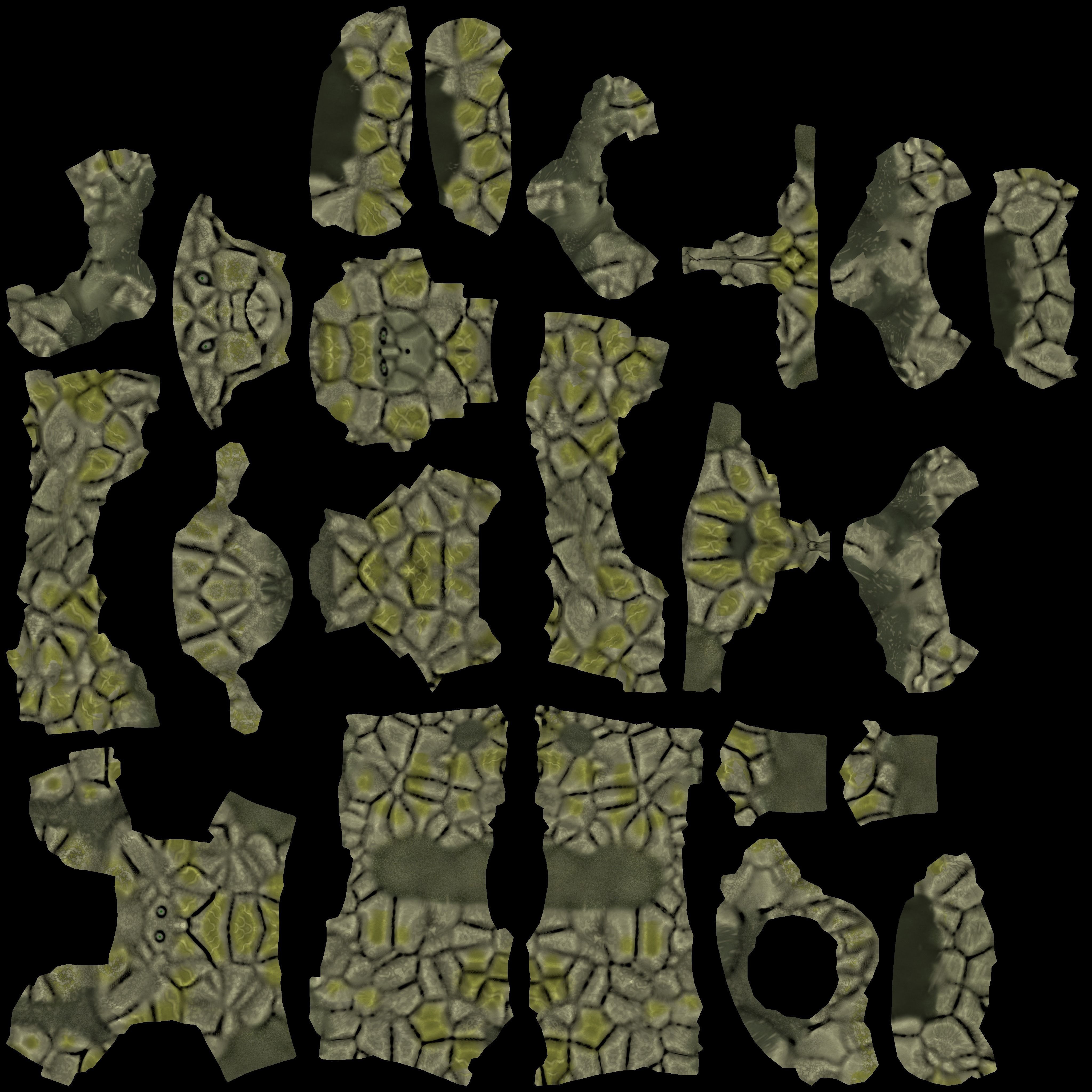 low-poly character model monster golem strongholds for games Low-poly 3D model_14
