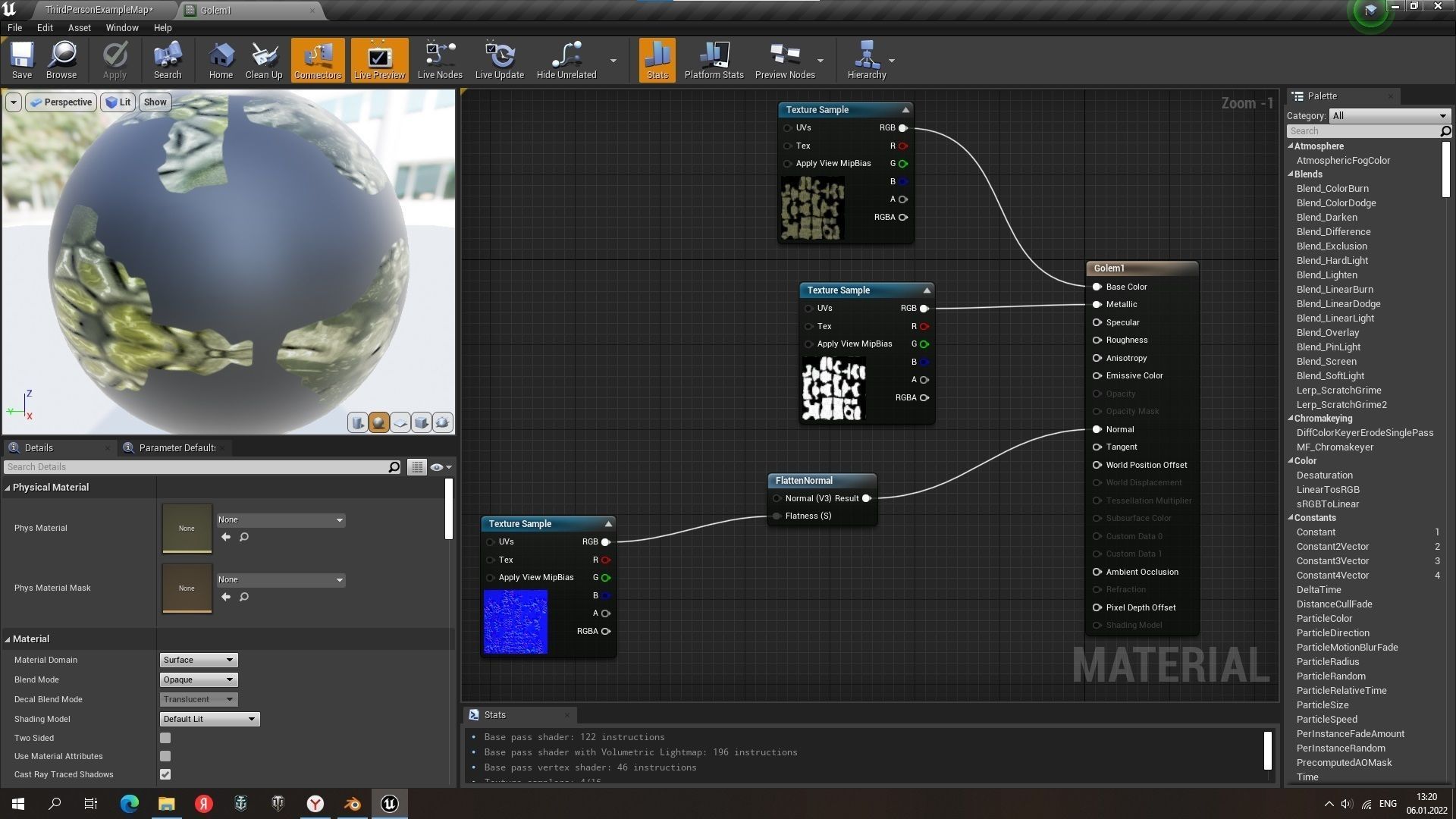 low-poly character model monster golem strongholds for games Low-poly 3D model_8