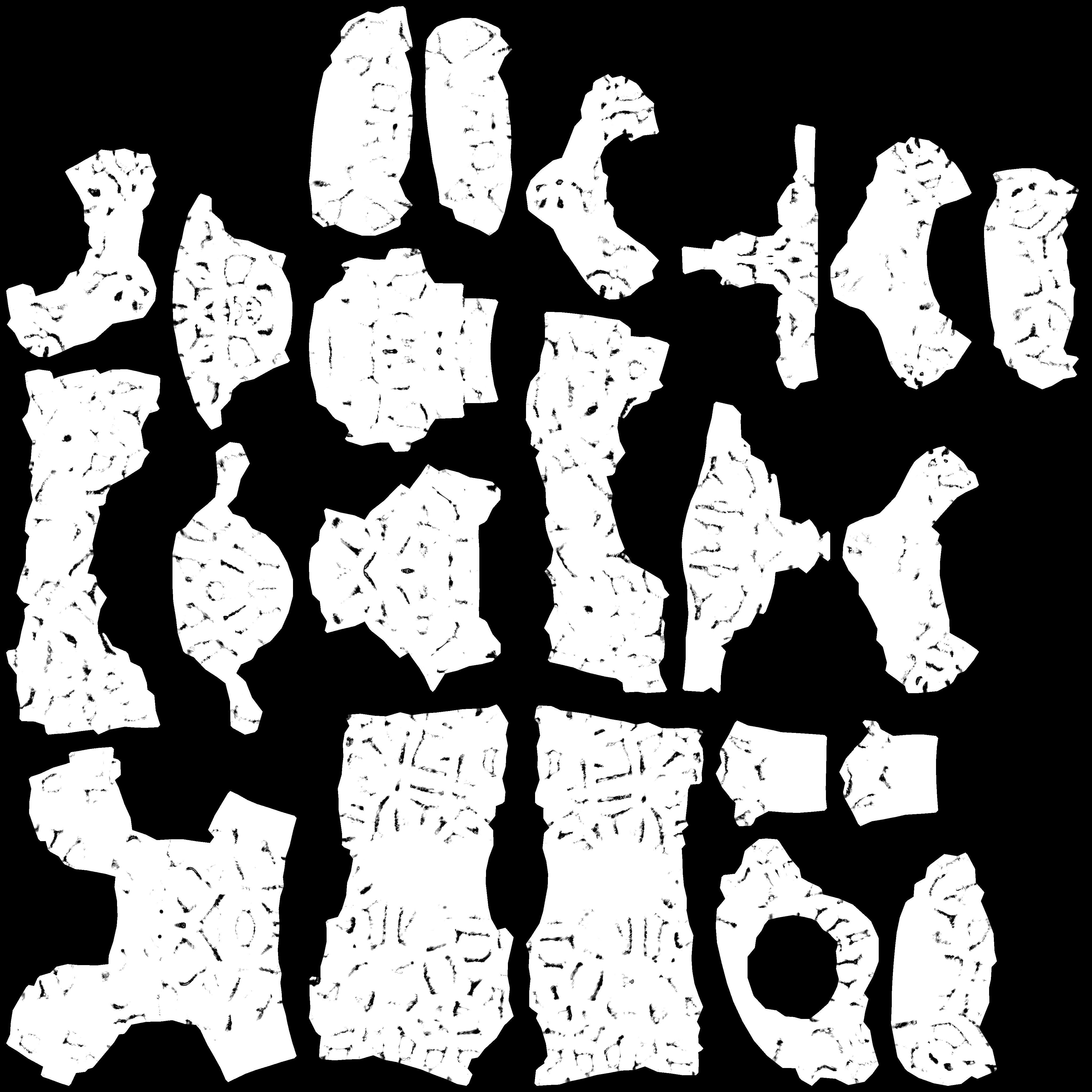 low-poly character model monster golem strongholds for games Low-poly 3D model_16