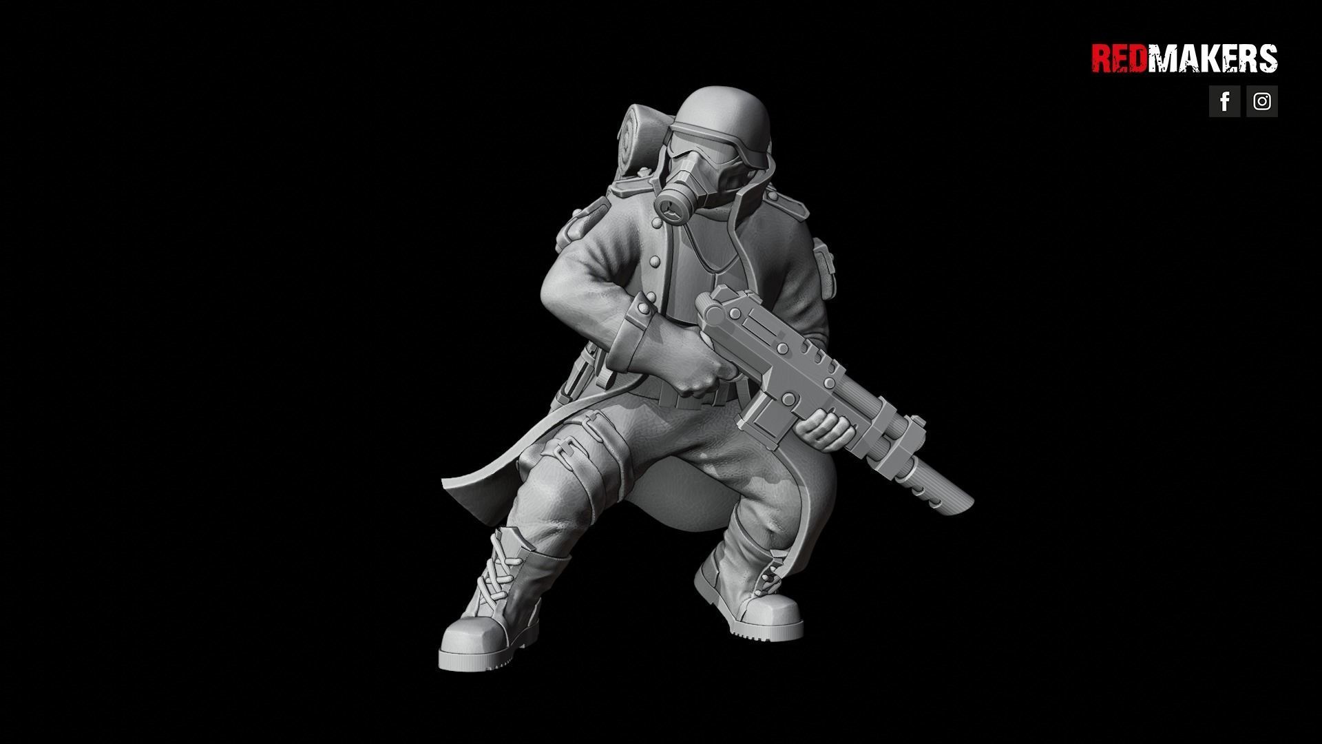 Steel Guard - Squad of the Imperial Force 3D print model_50