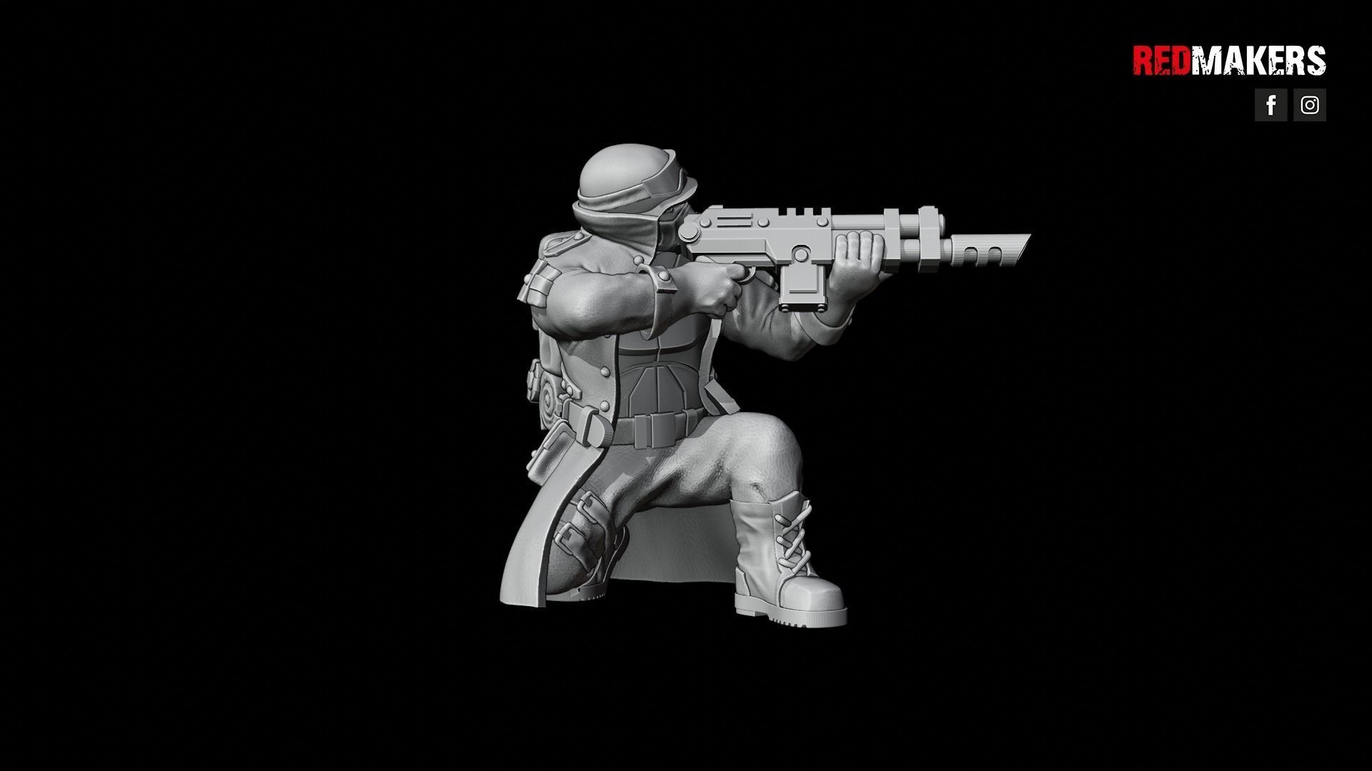 Steel Guard - Squad of the Imperial Force 3D print model_47