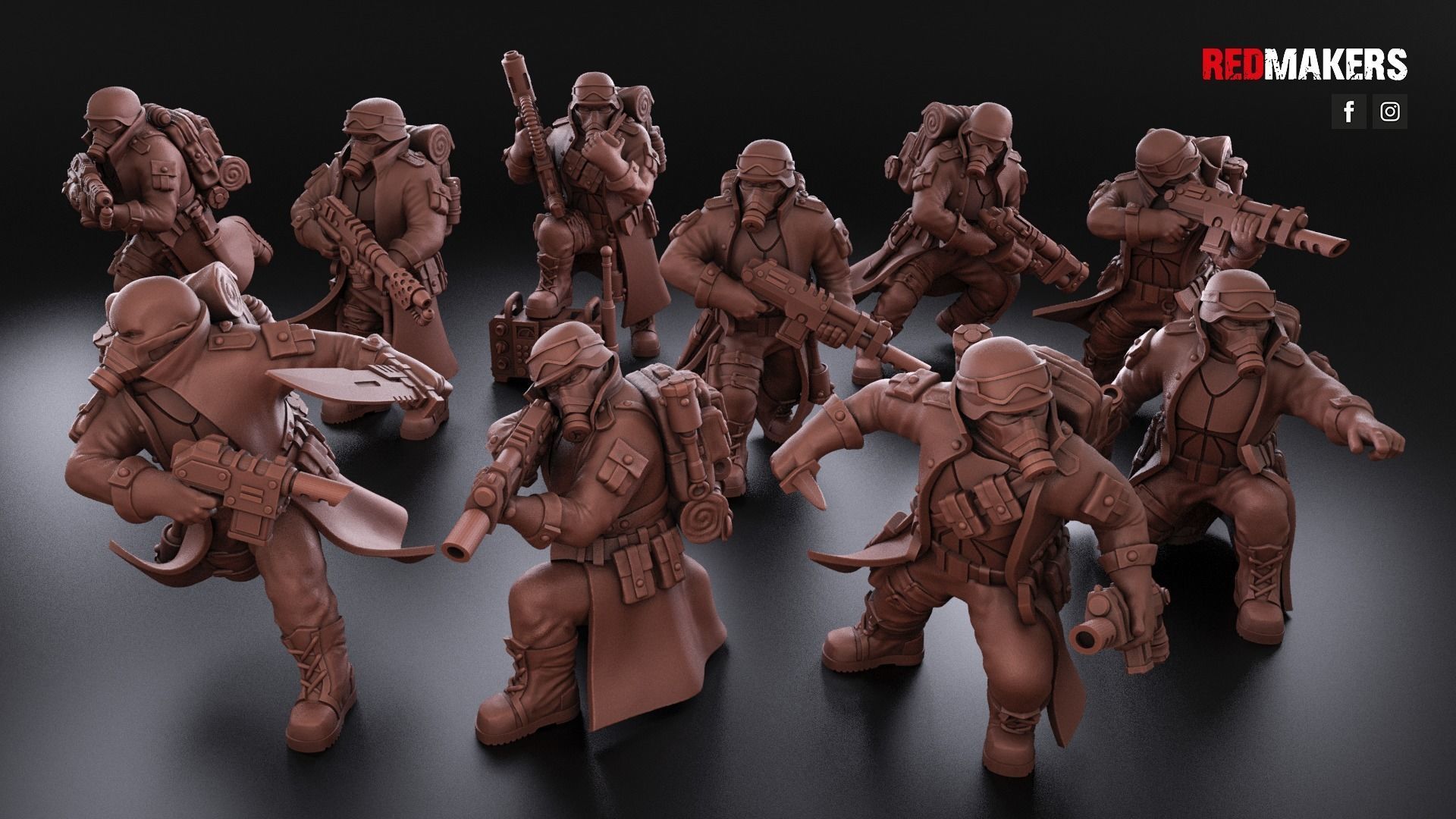 Steel Guard - Squad of the Imperial Force 3D print model_3