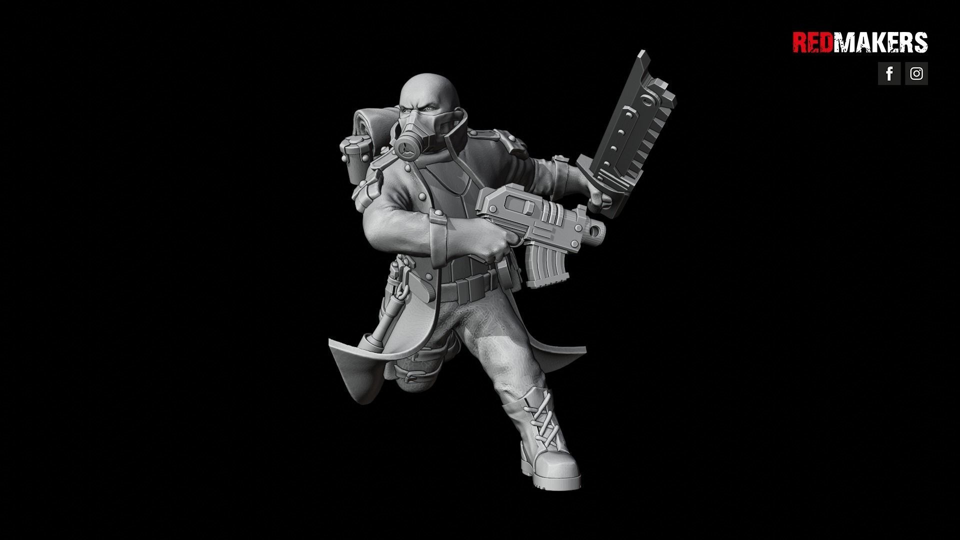 Steel Guard - Squad of the Imperial Force 3D print model_62