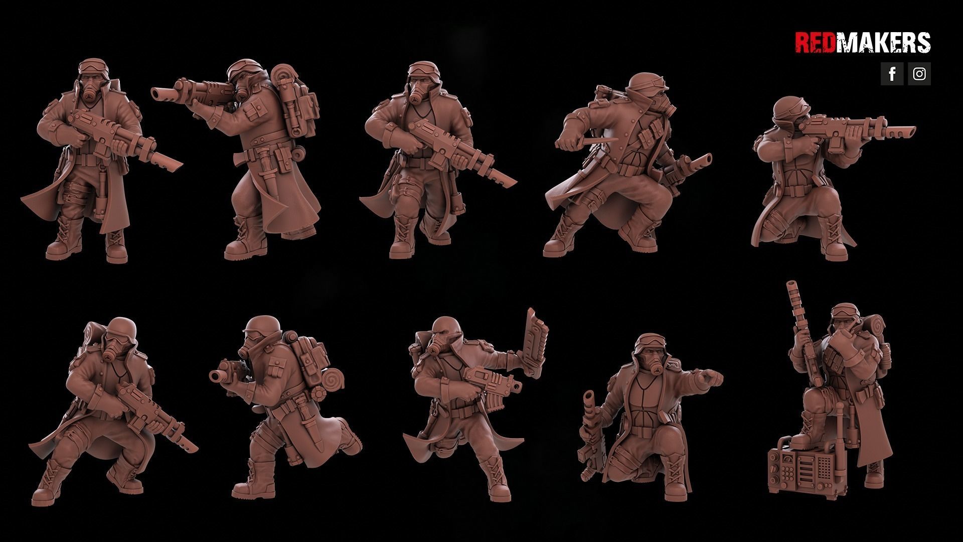 Steel Guard - Squad of the Imperial Force 3D print model_2