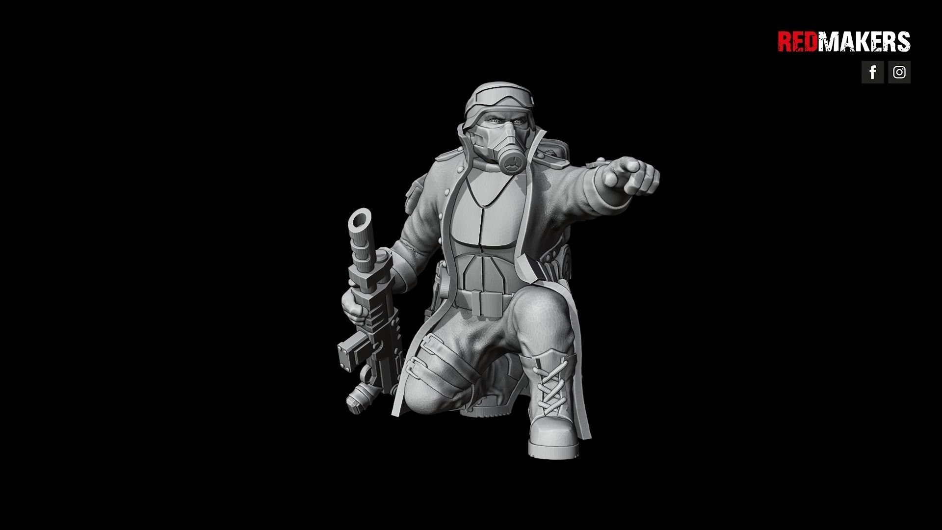 Steel Guard - Squad of the Imperial Force 3D print model_56