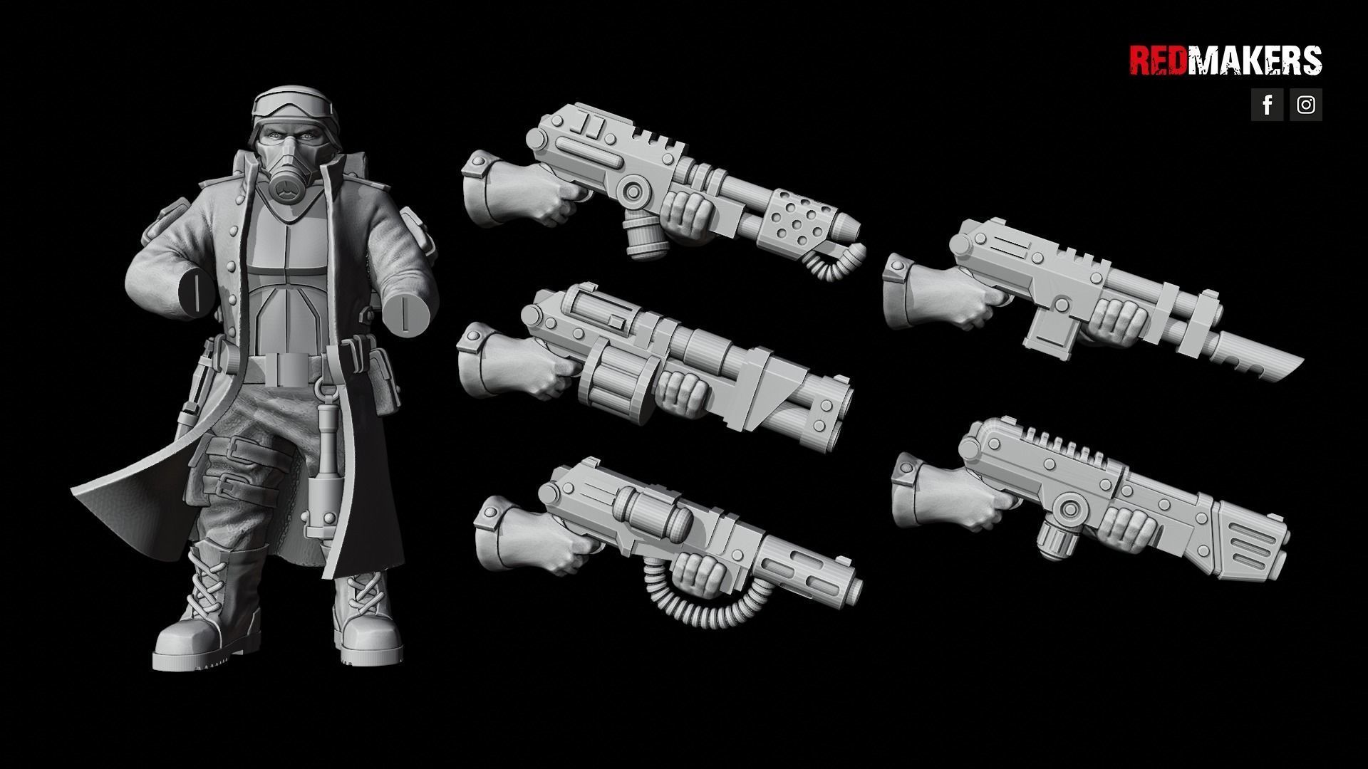 Steel Guard - Squad of the Imperial Force 3D print model_37