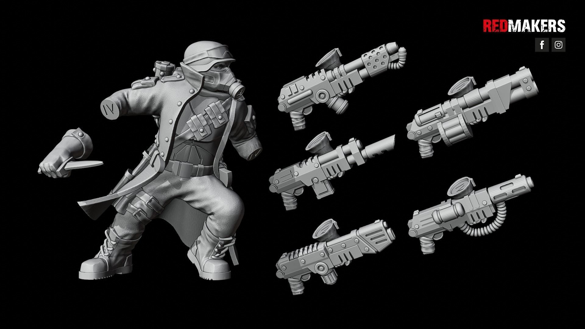Steel Guard - Squad of the Imperial Force 3D print model_46