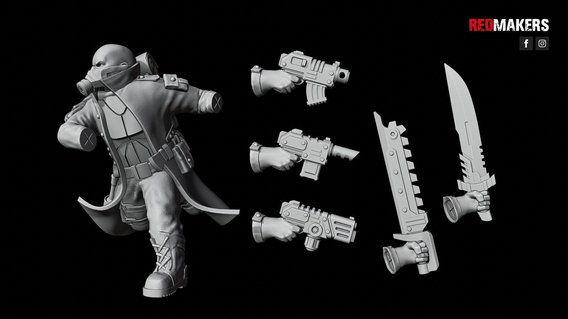 Steel Guard - Squad of the Imperial Force 3D print model_64