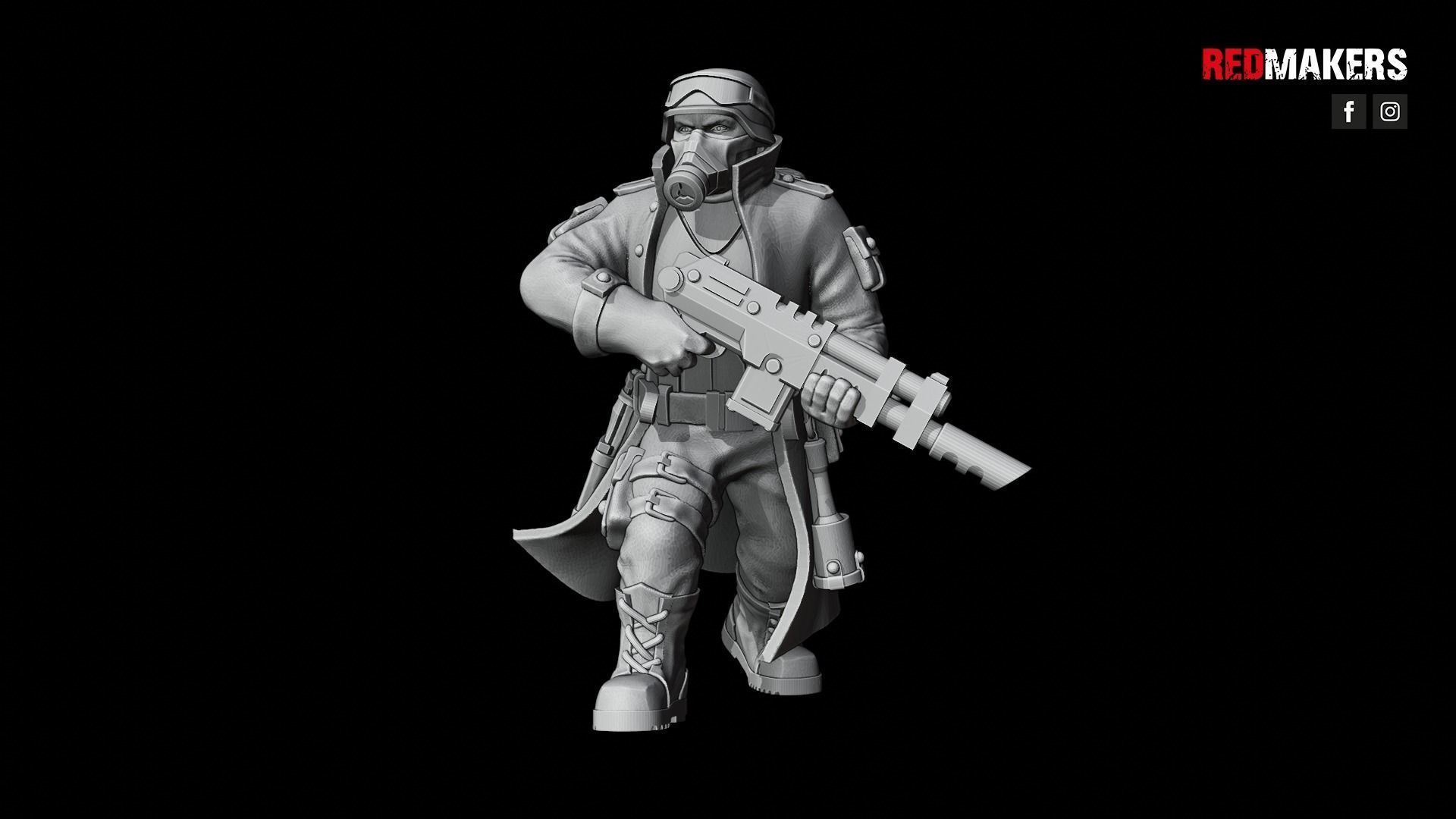 Steel Guard - Squad of the Imperial Force 3D print model_41