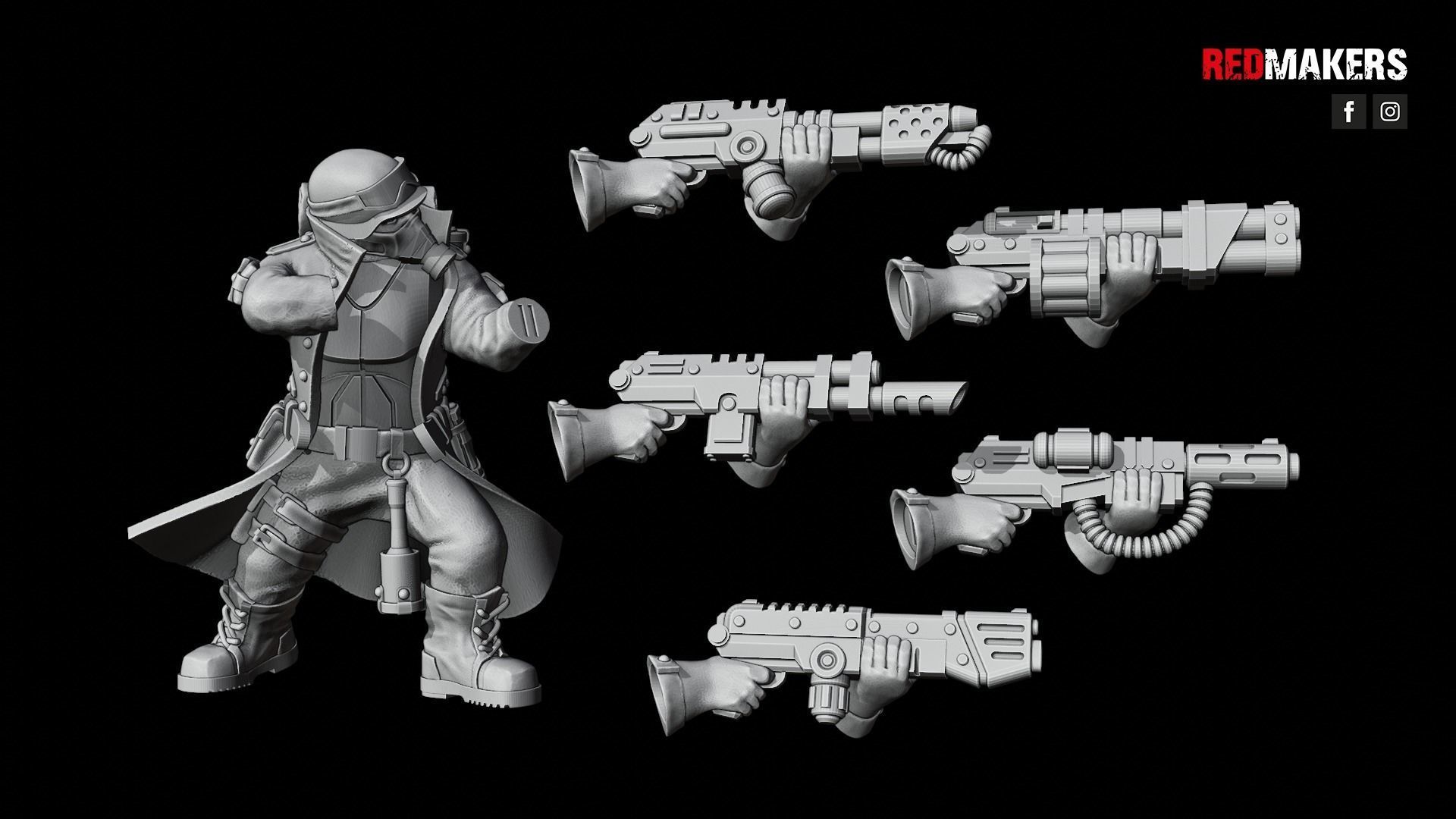 Steel Guard - Squad of the Imperial Force 3D print model_40