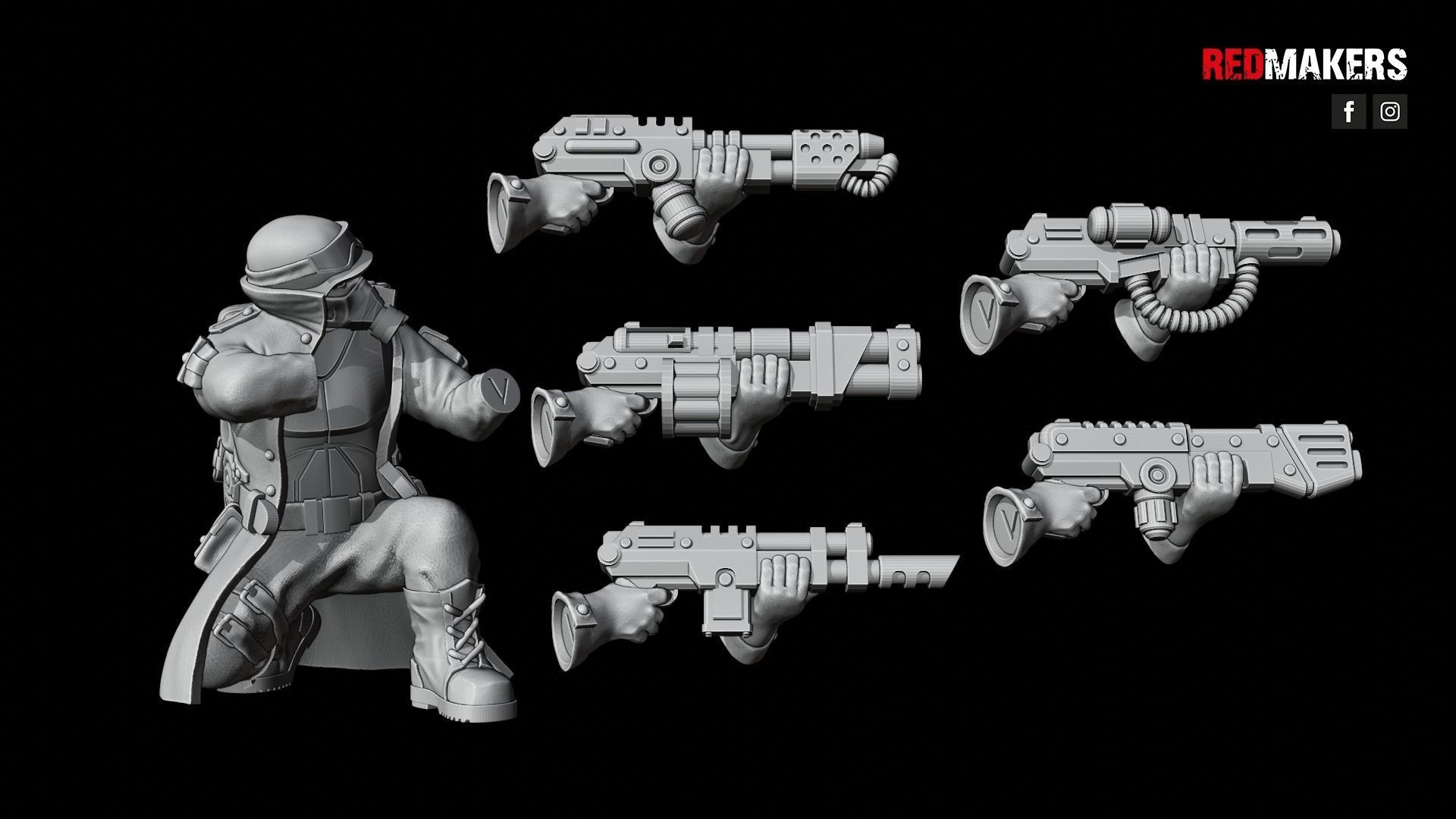 Steel Guard - Squad of the Imperial Force 3D print model_49