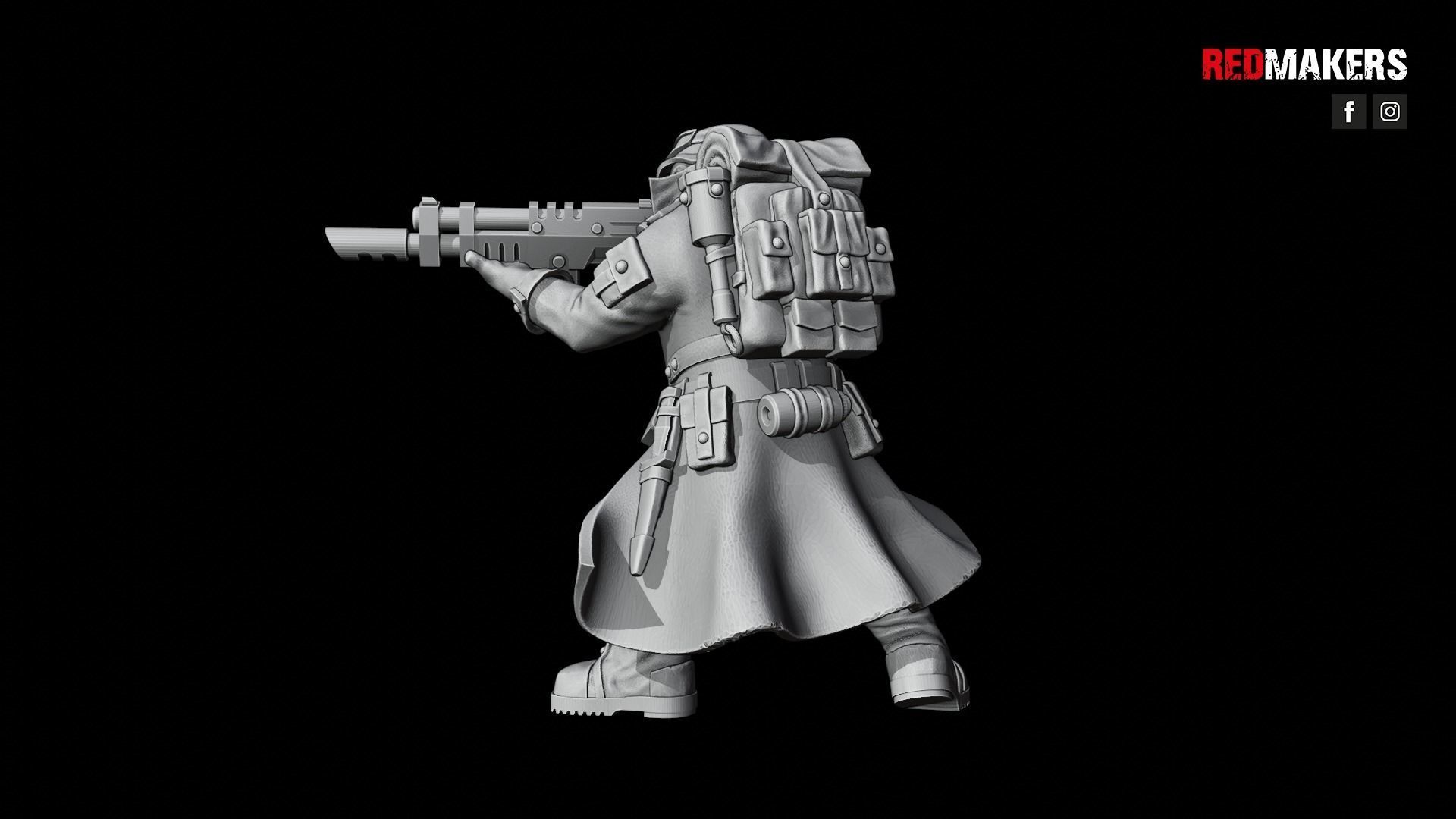 Steel Guard - Squad of the Imperial Force 3D print model_39