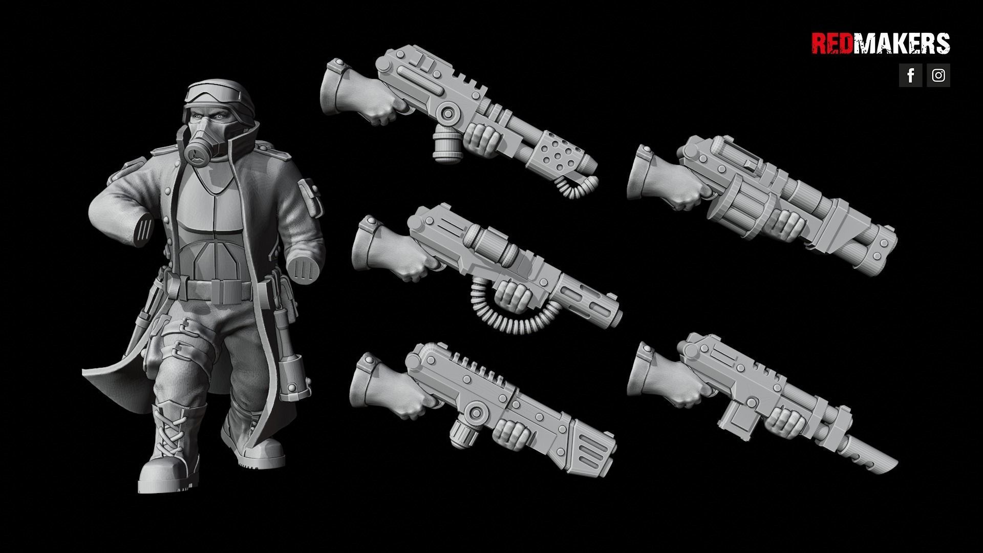 Steel Guard - Squad of the Imperial Force 3D print model_43
