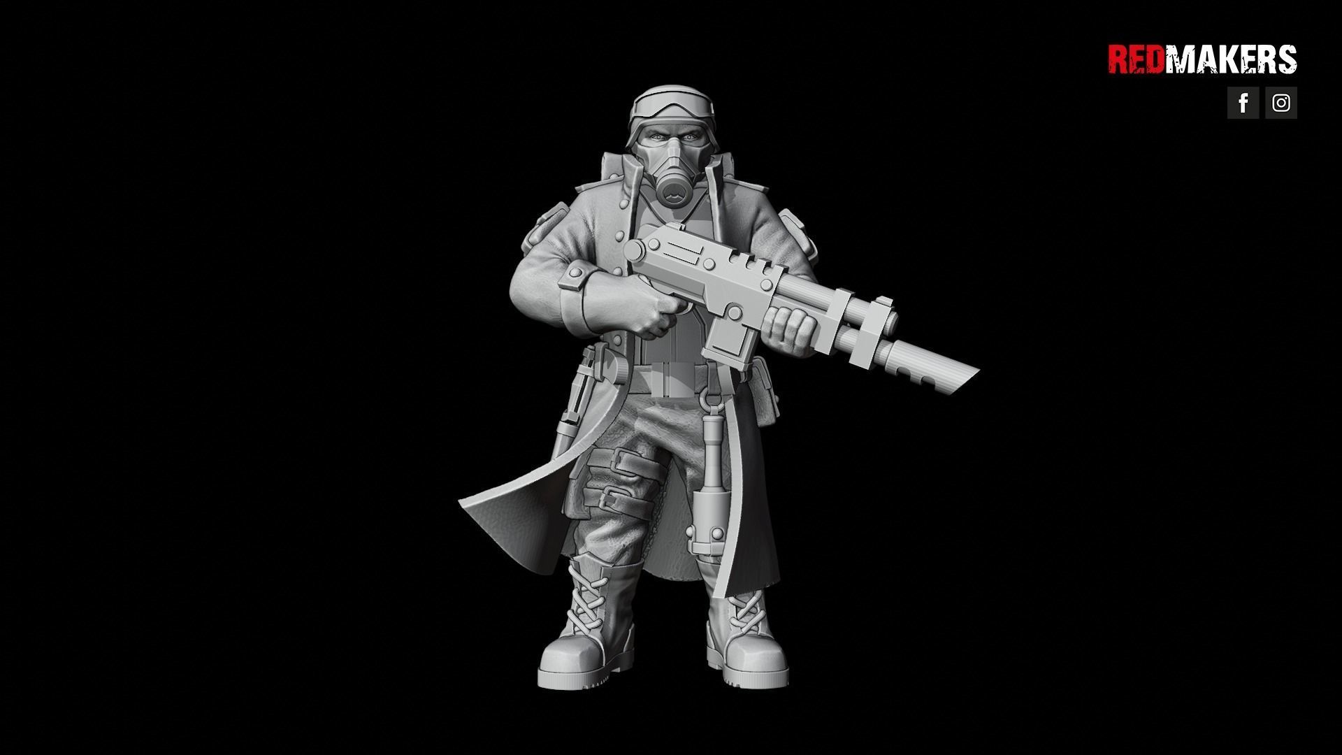 Steel Guard - Squad of the Imperial Force 3D print model_35