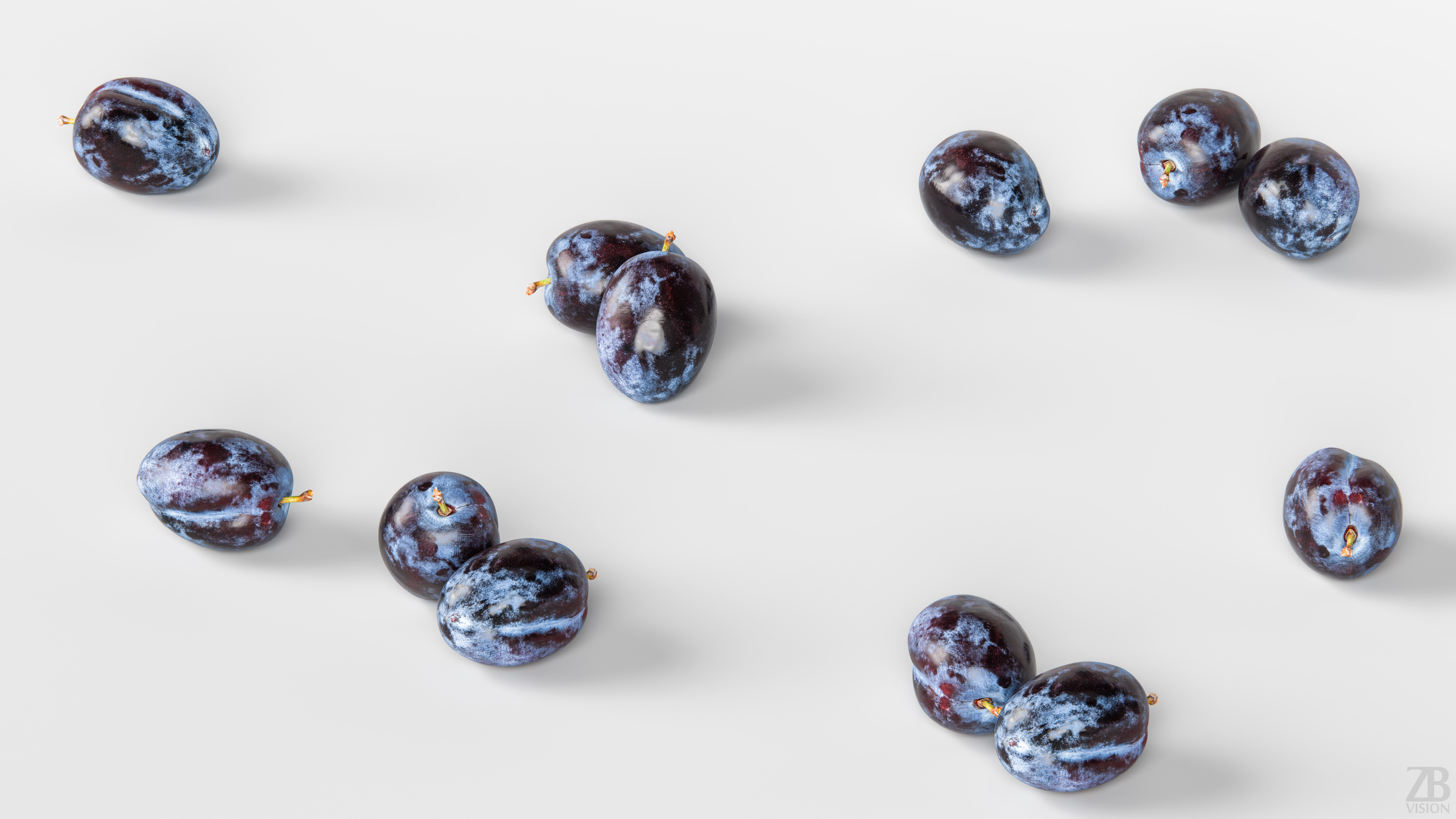 Plum  3D model_2