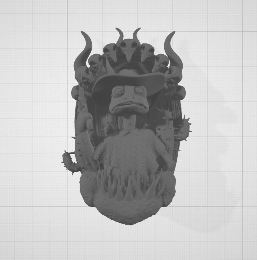 Chameleon of the old west Rango 3D print model_2