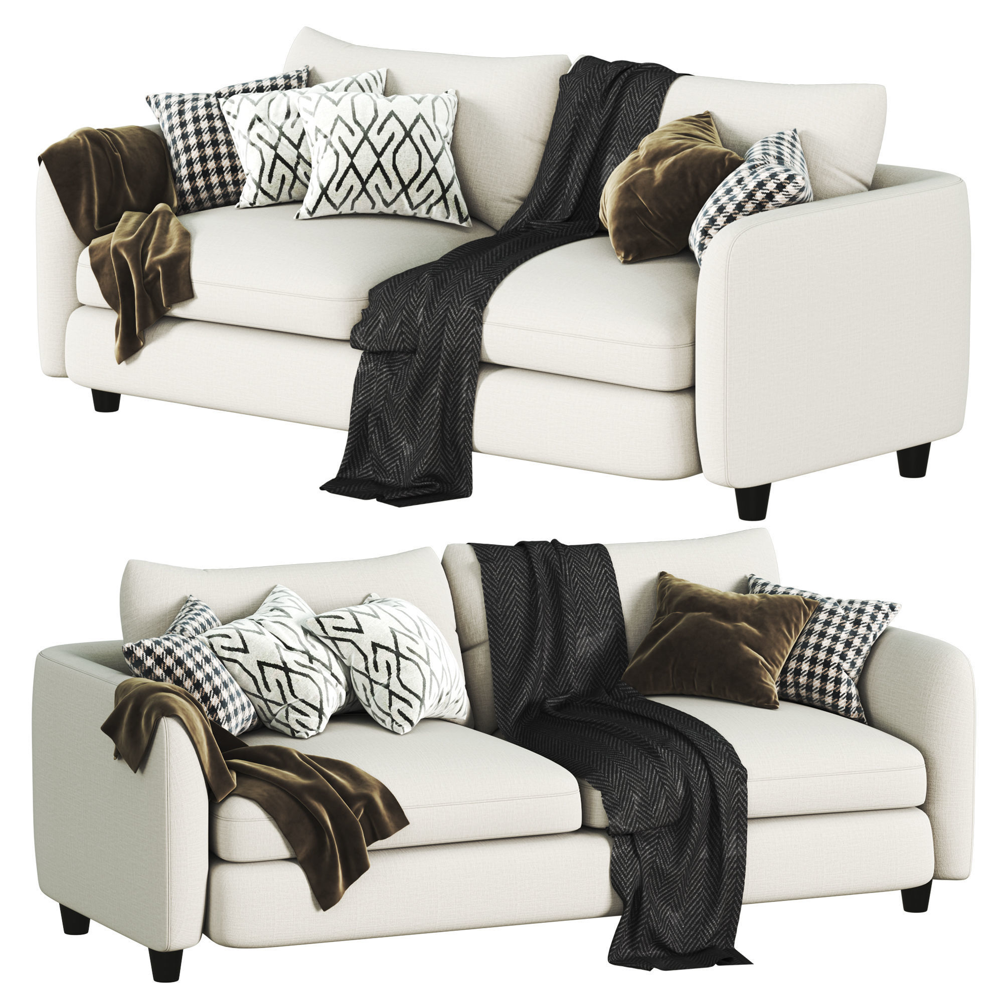 Lounge Deep Sofa 3D model_3