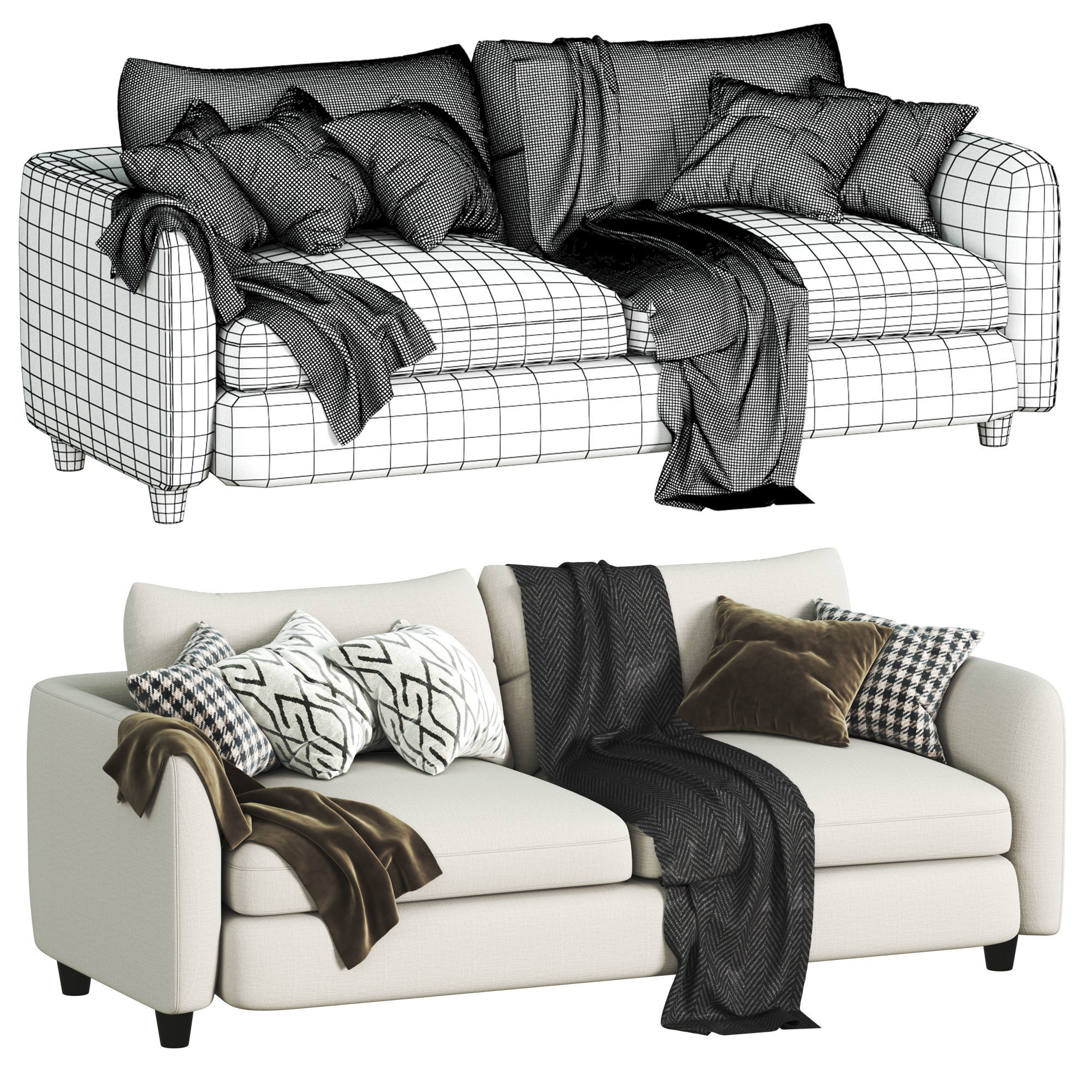 Lounge Deep Sofa 3D model_5