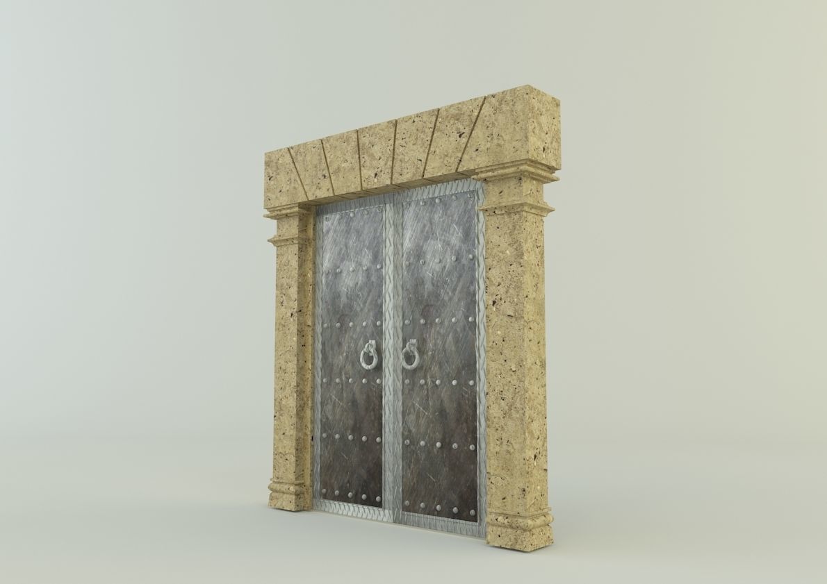 building doors glass models various models 3D model_43
