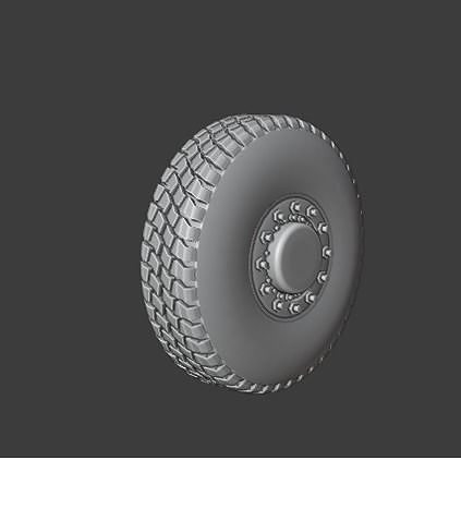 Off Road tire Low-poly 3D model