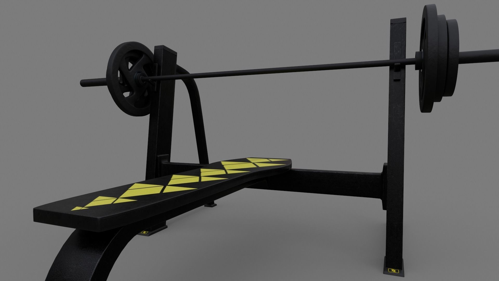 Bench Press 3D model_3