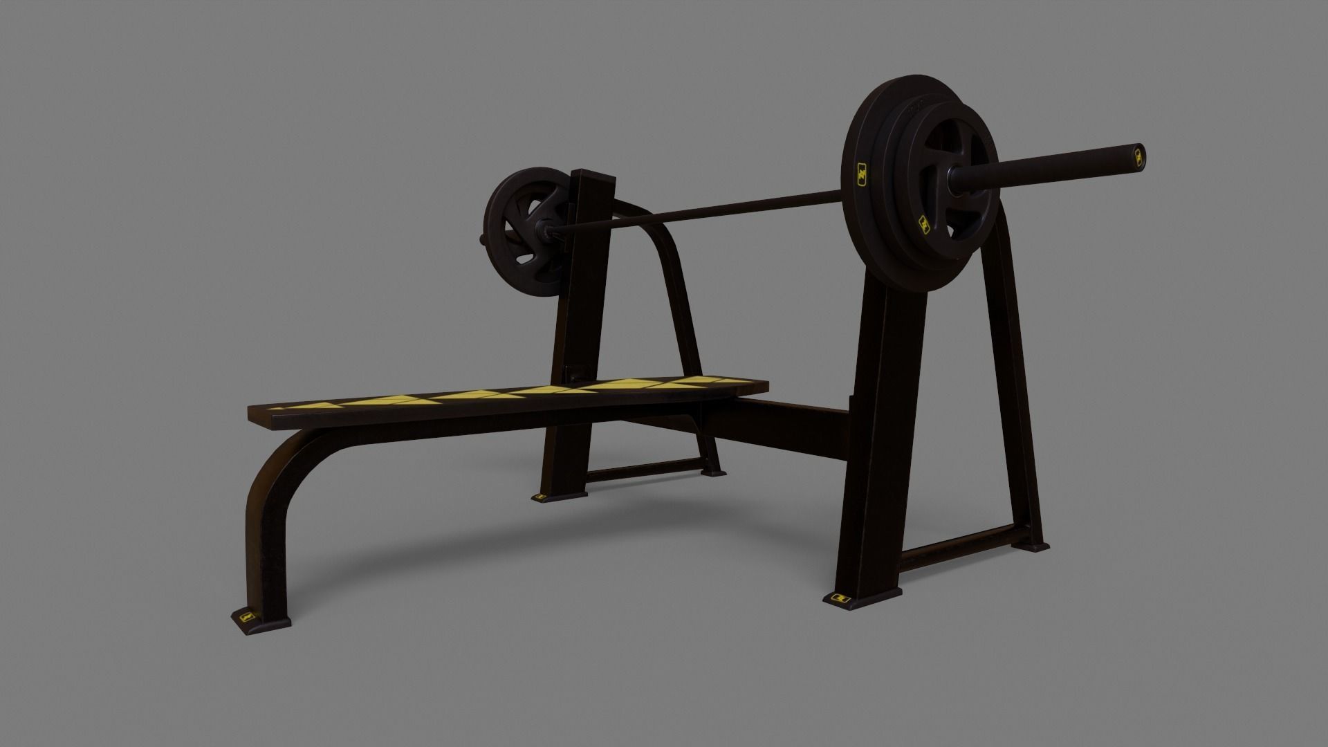 Bench Press 3D model_9