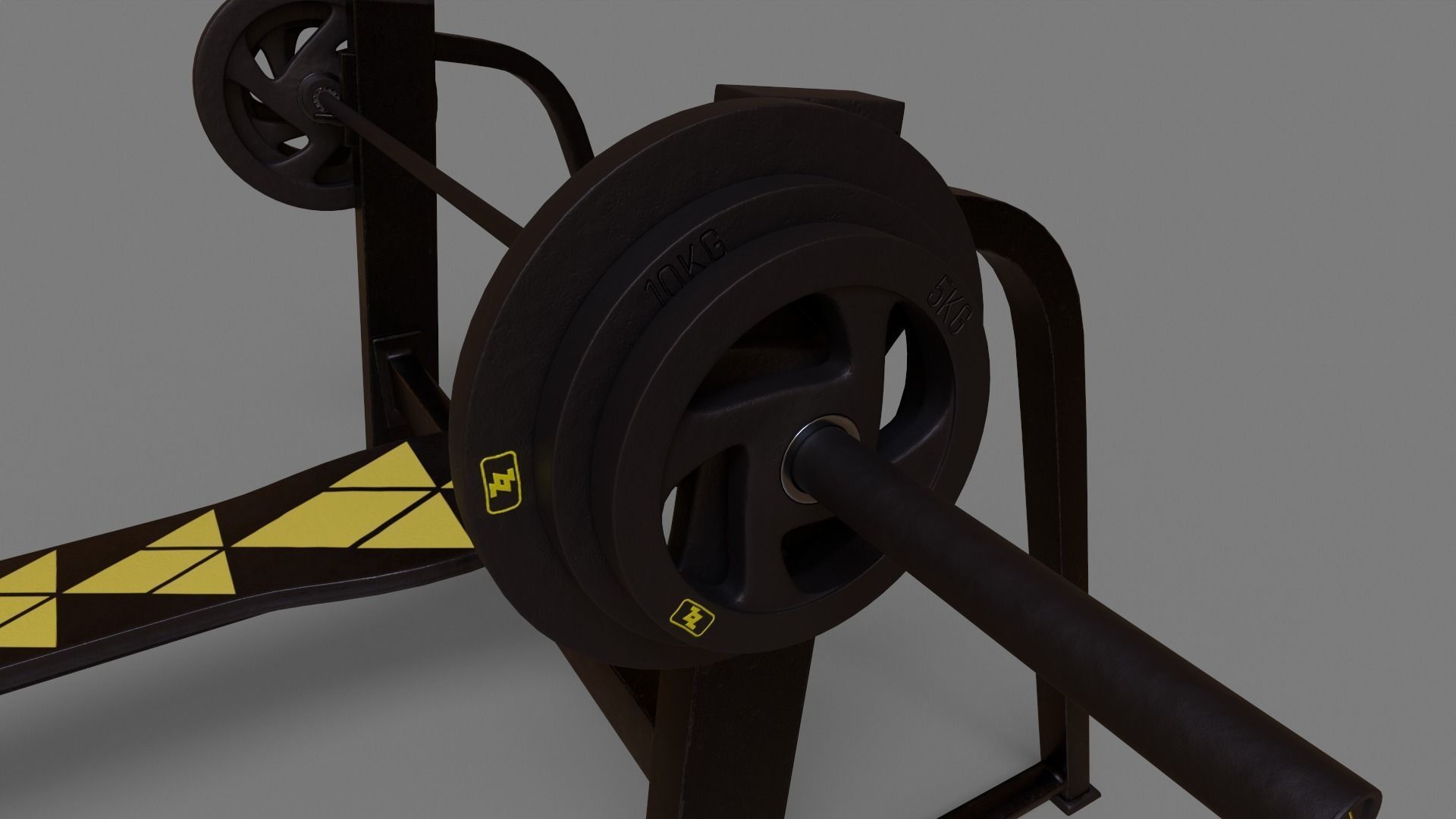 Bench Press 3D model_5