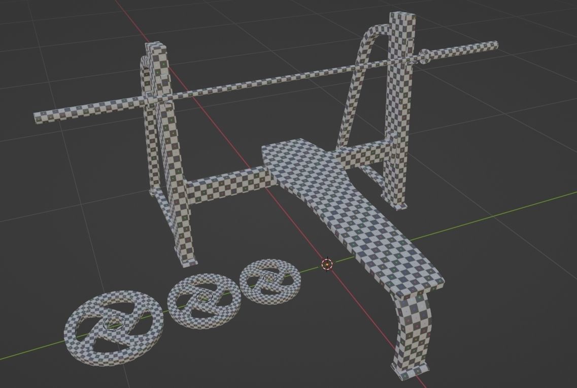 Bench Press 3D model_13