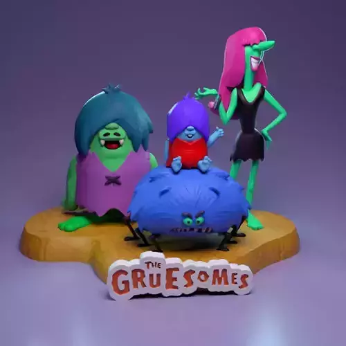 The Gruesomes -  The Flintstones Friends 3D print model