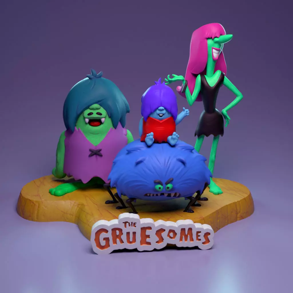 The Gruesomes - The Flintstones Friends 3D print model_0