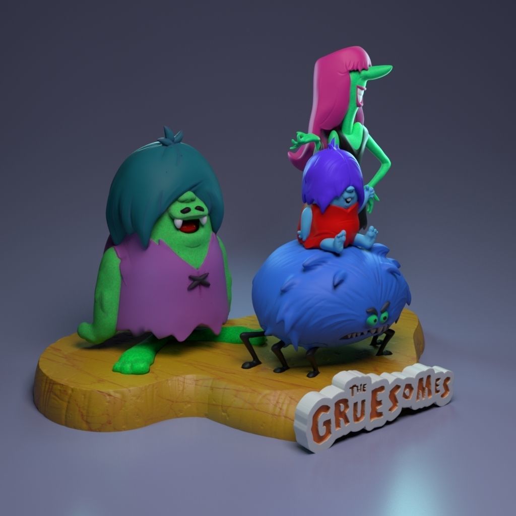 The Gruesomes - The Flintstones Friends 3D print model_1