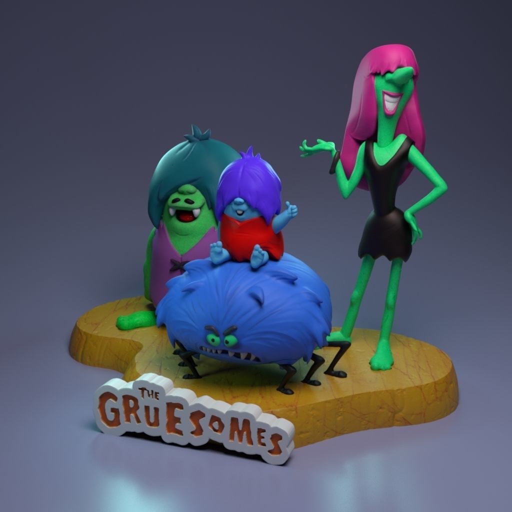 The Gruesomes - The Flintstones Friends 3D print model_3
