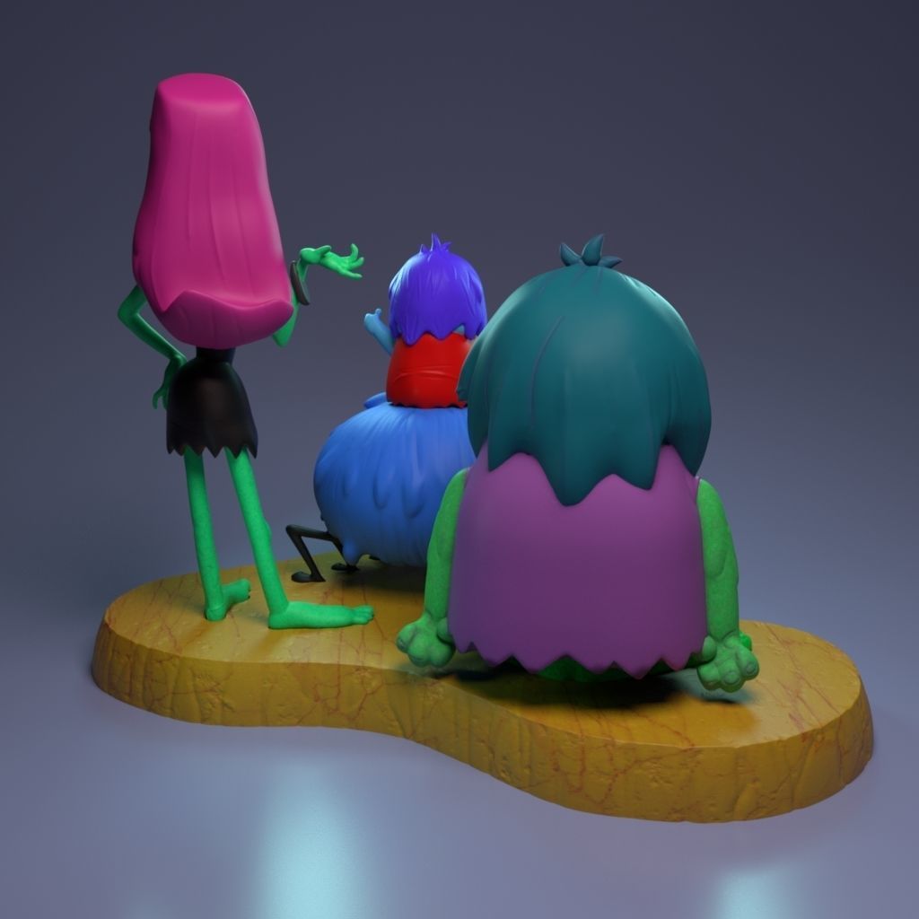 The Gruesomes - The Flintstones Friends 3D print model_2