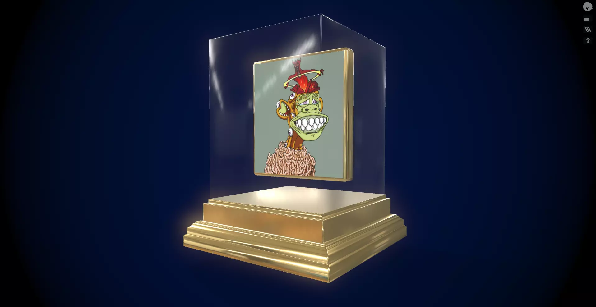 Mutant Ape 6 Gold Club Low-poly 3D model_0