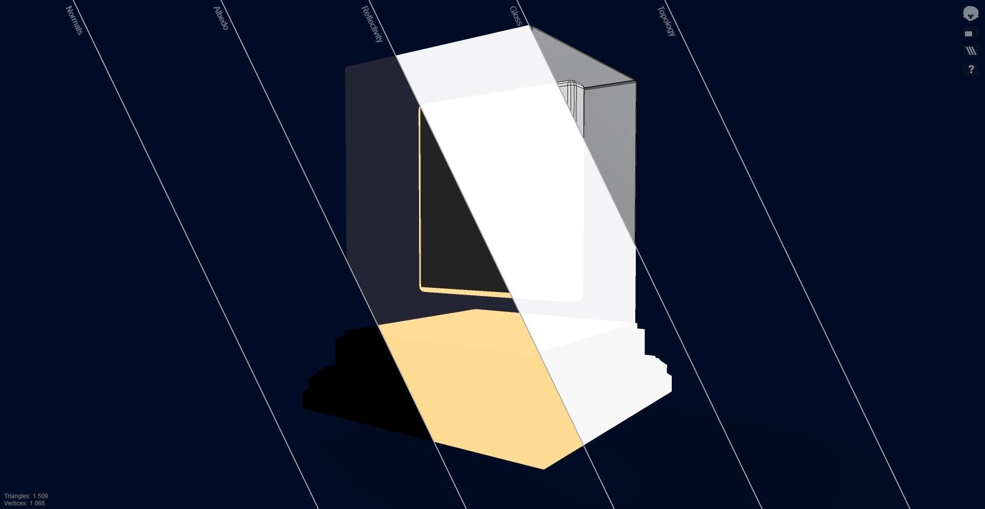 Mutant Ape 6 Gold Club Low-poly 3D model_11