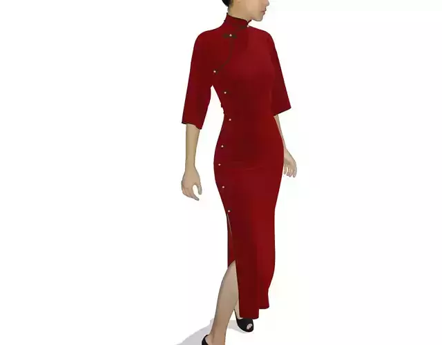 Cheongsam -Qipao-Marvelous Designer