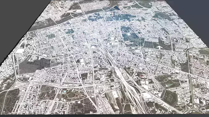 Cityscape Warsaw Poland  3D model