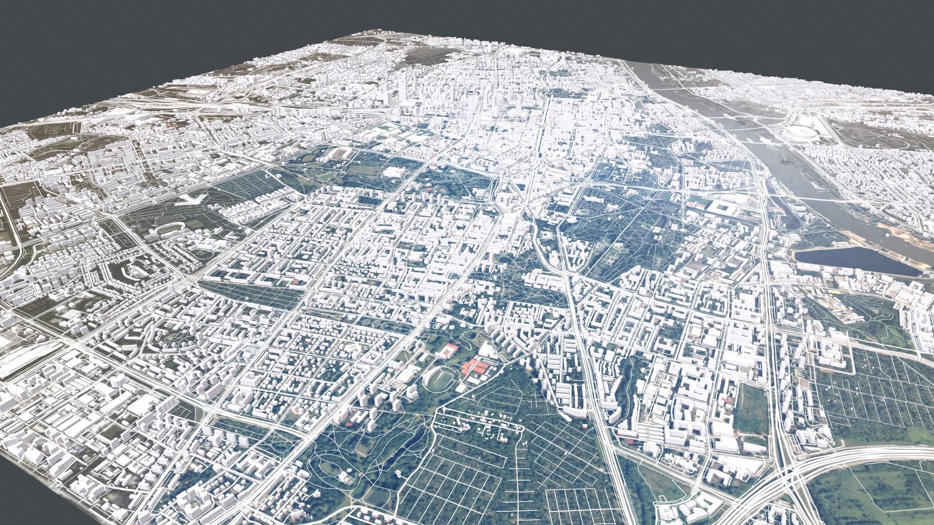 Cityscape Warsaw Poland  3D model_6