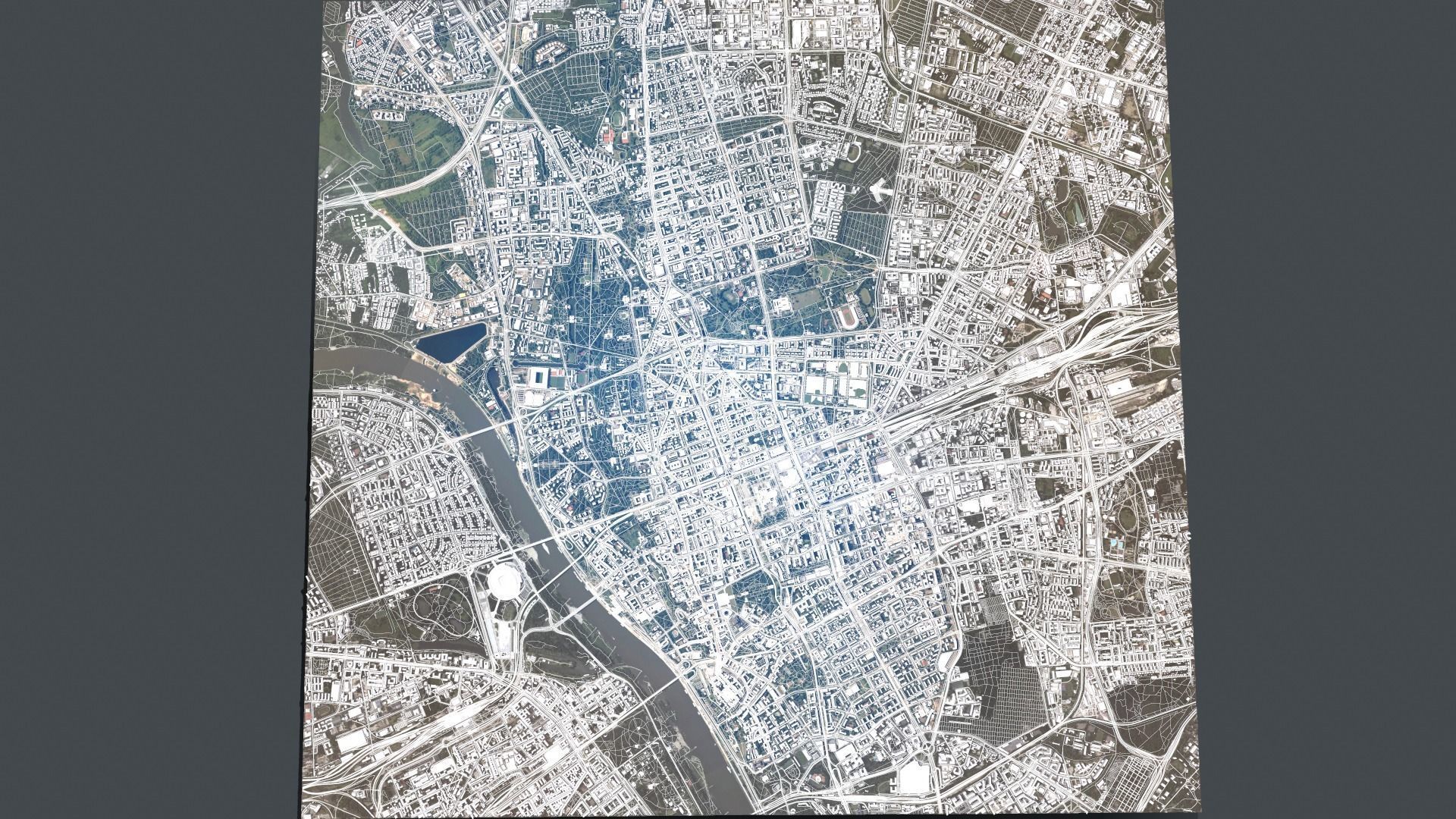 Cityscape Warsaw Poland  3D model_4