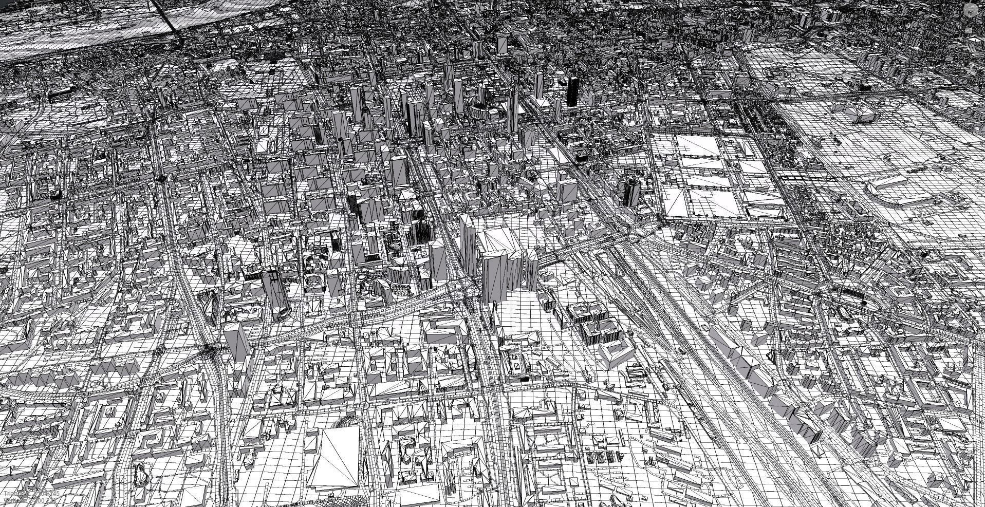 Cityscape Warsaw Poland  3D model_7