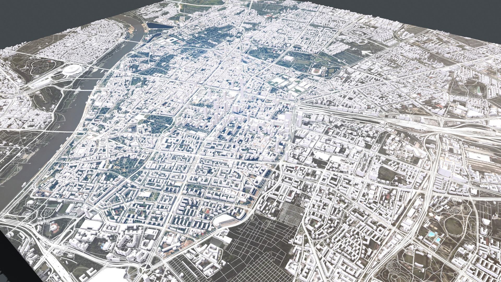 Cityscape Warsaw Poland  3D model_5