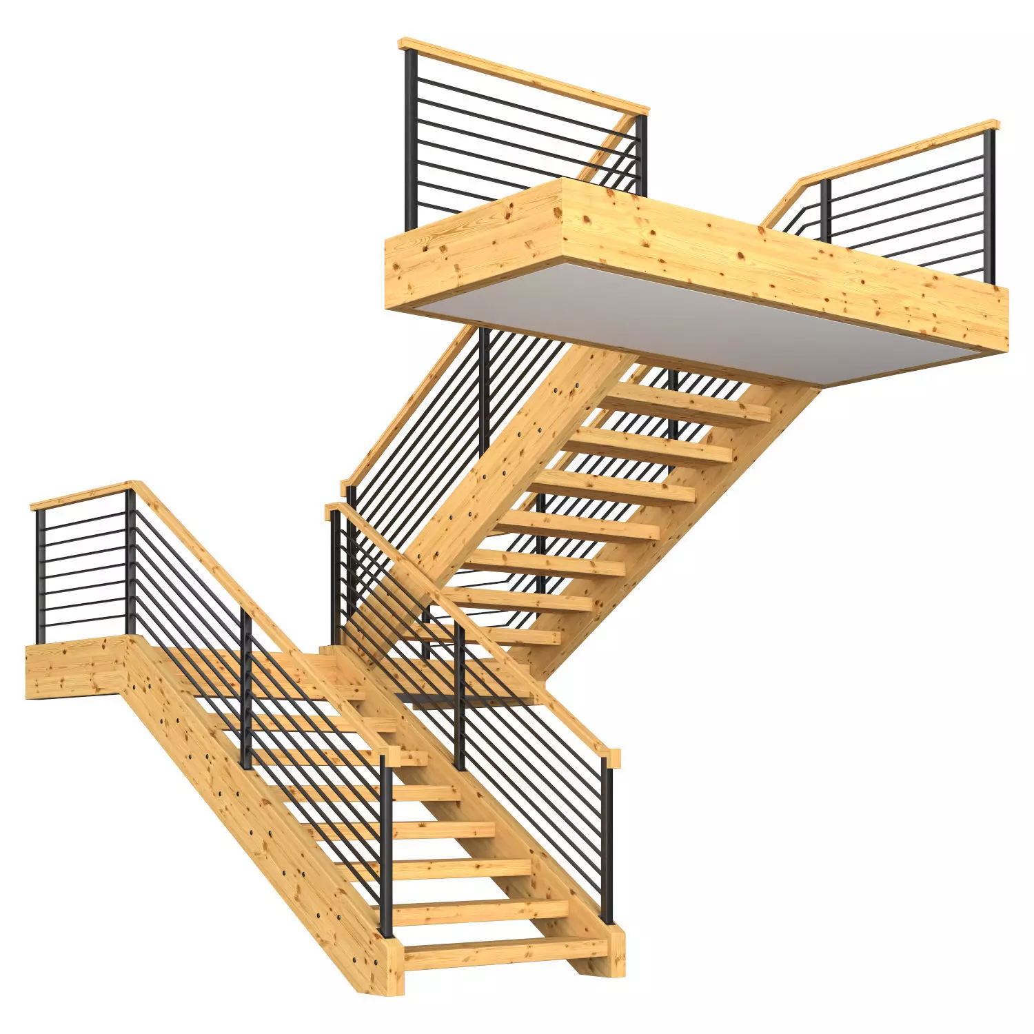 Modern stairs 6 3D model