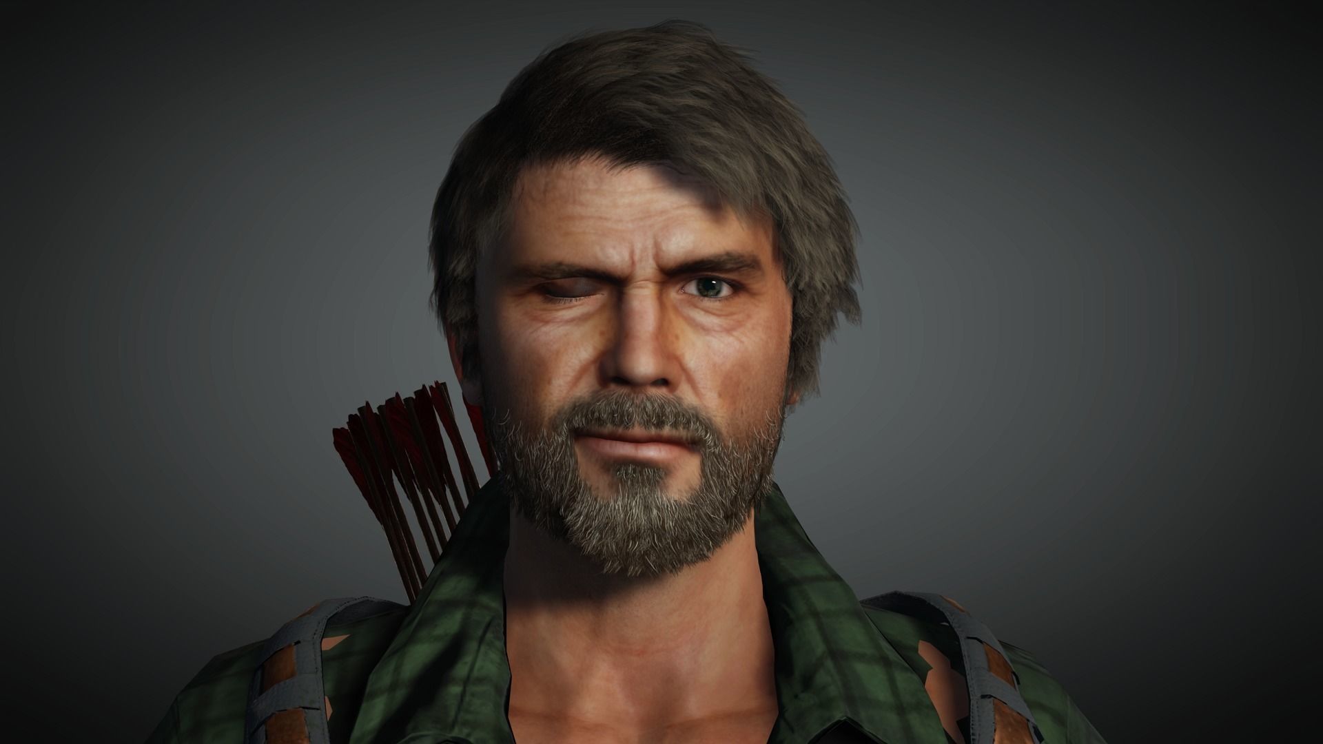 AAA Apocalypse Male Character 07 Low-poly 3D model_17