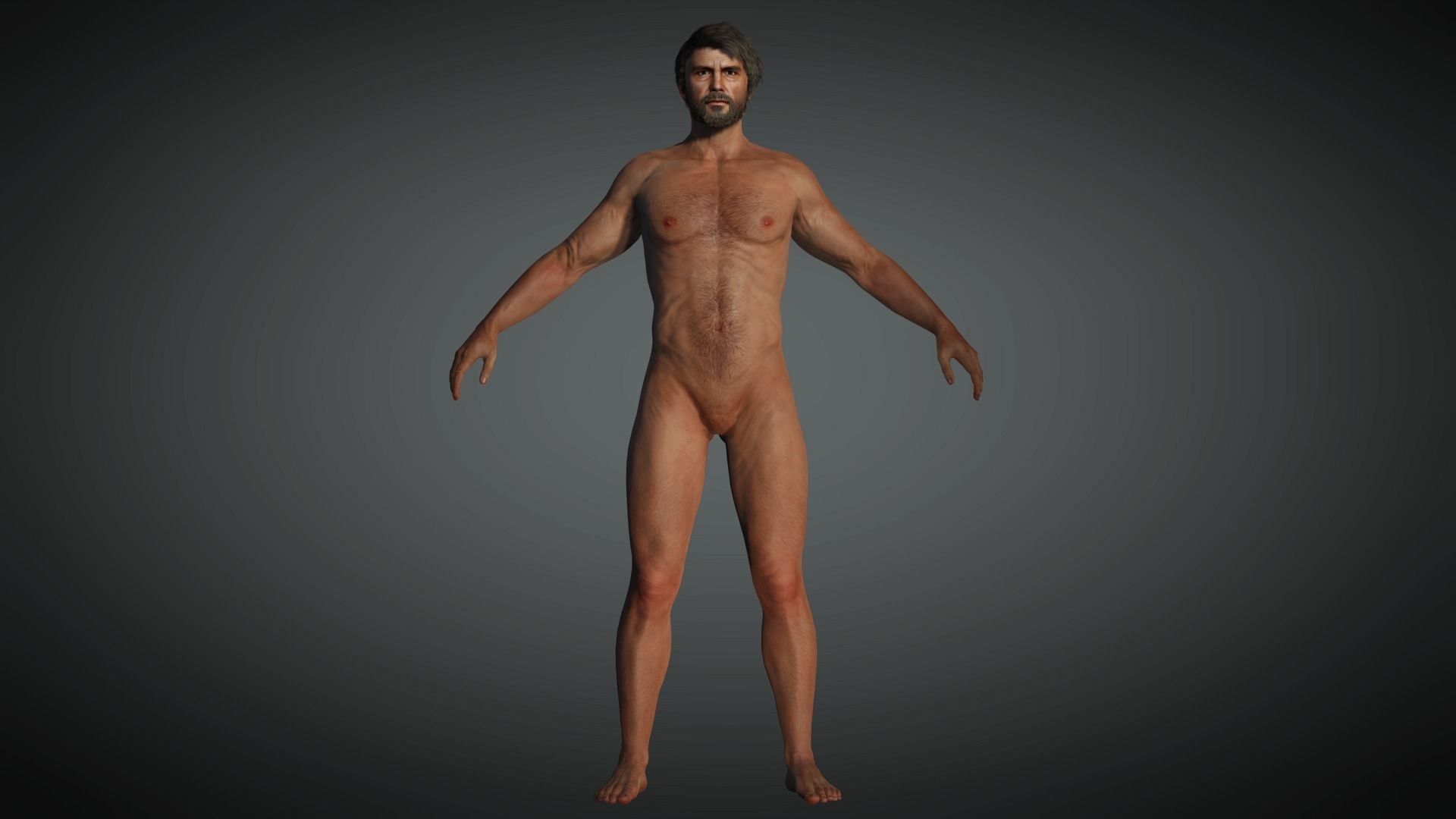 AAA Apocalypse Male Character 07 Low-poly 3D model_6