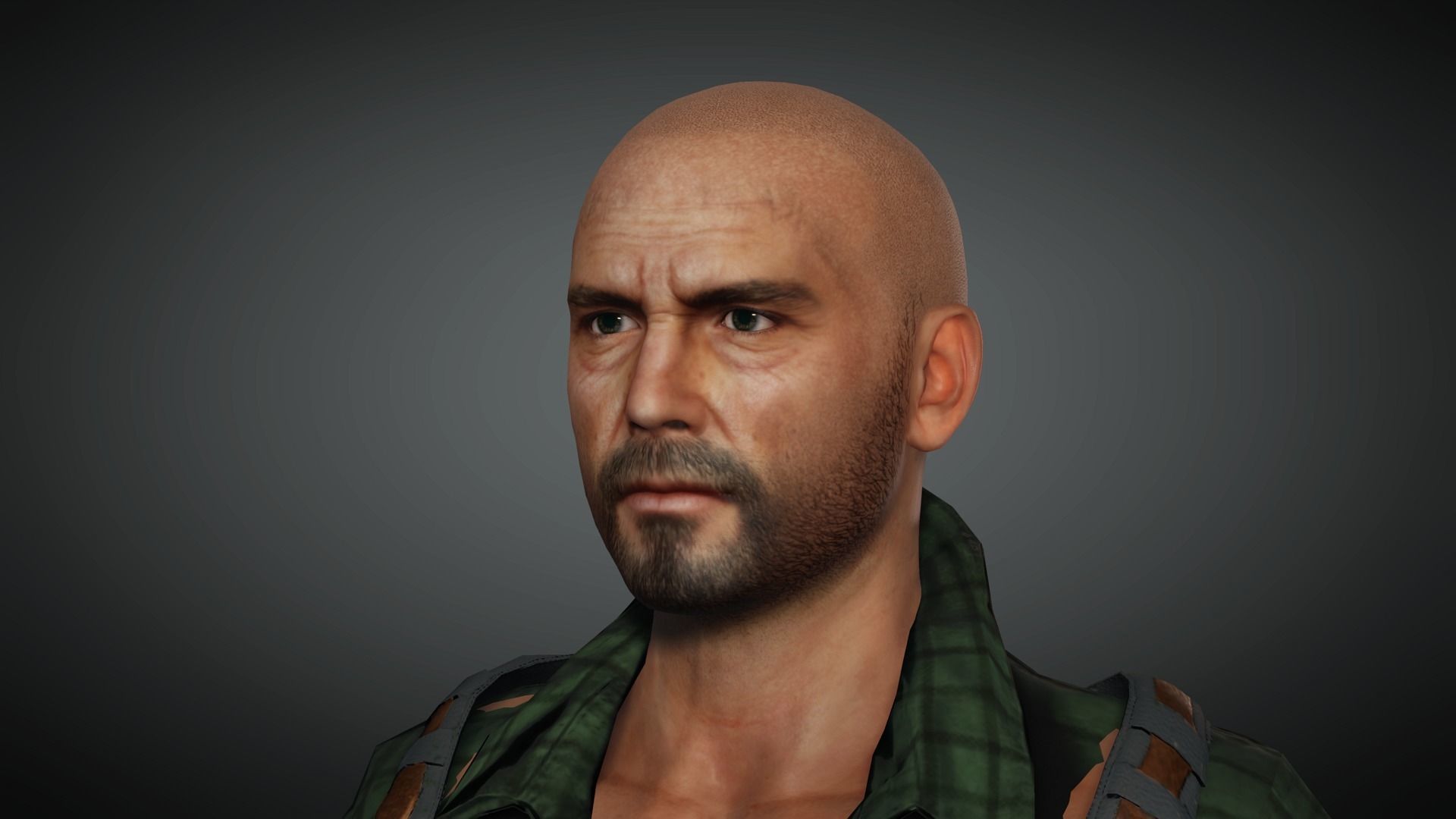 AAA Apocalypse Male Character 07 Low-poly 3D model_21