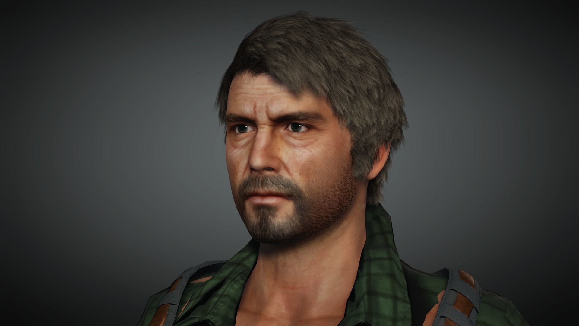 AAA Apocalypse Male Character 07 Low-poly 3D model_19