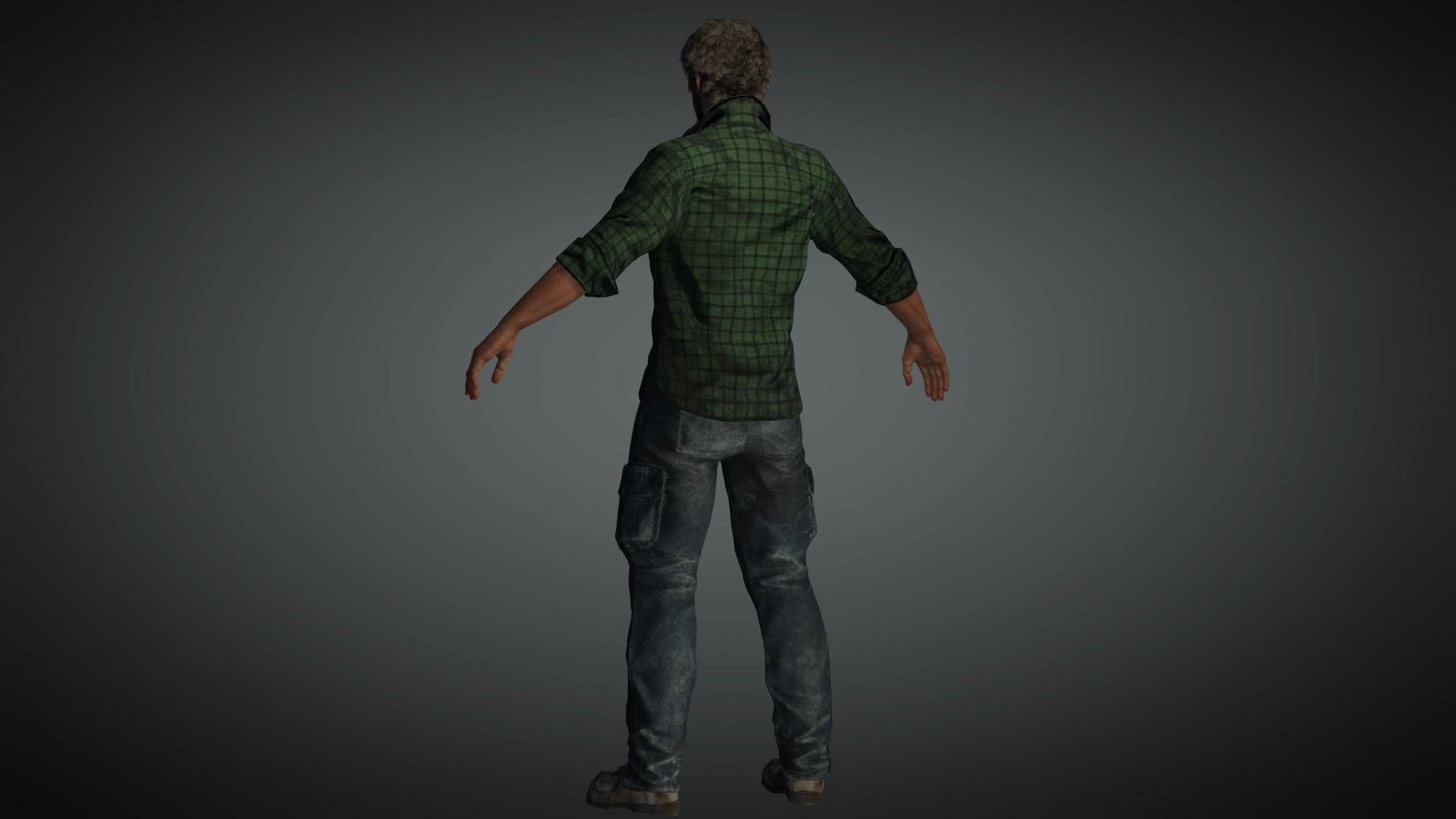 AAA Apocalypse Male Character 07 Low-poly 3D model_10