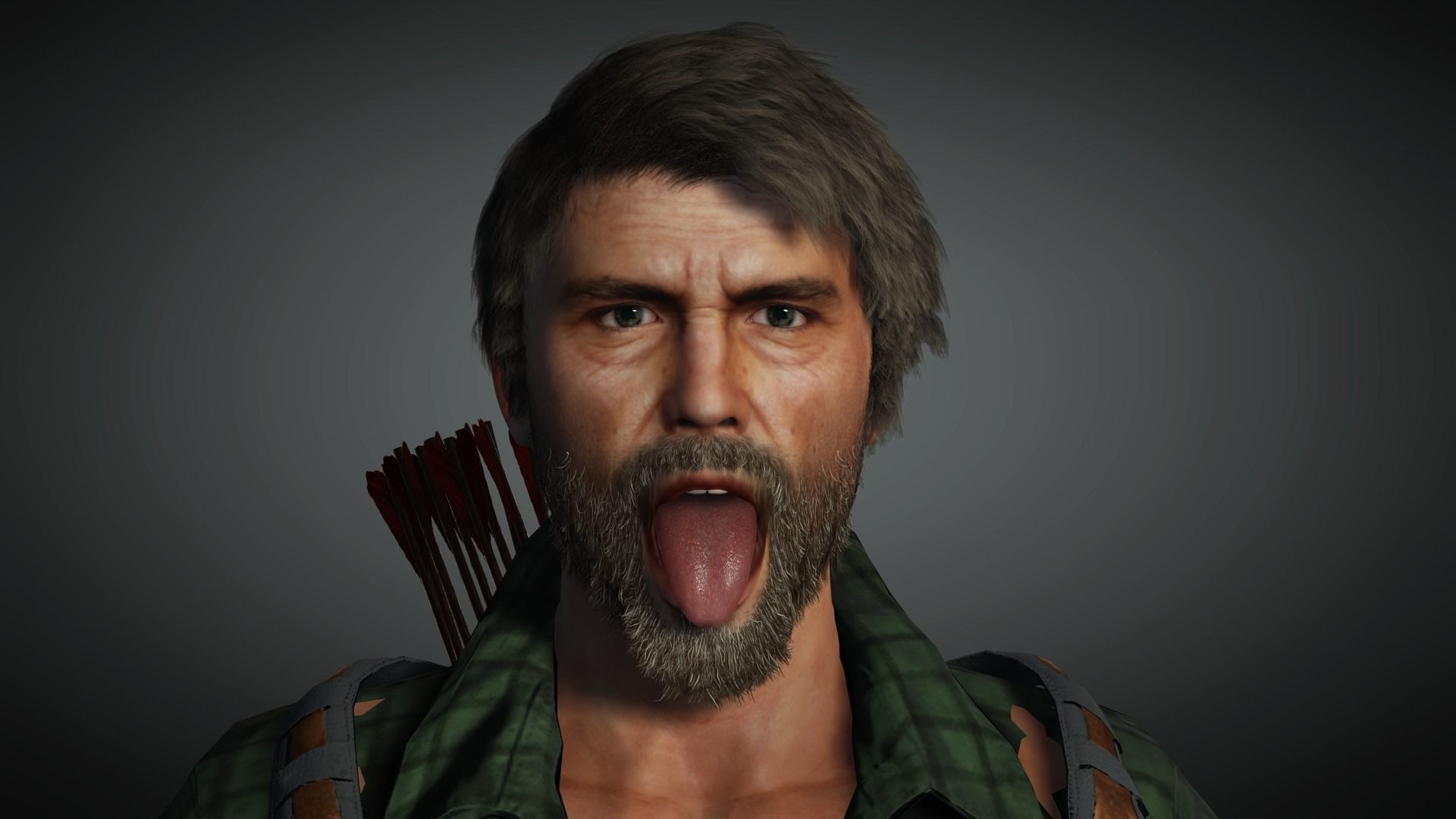 AAA Apocalypse Male Character 07 Low-poly 3D model_18