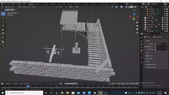 Low Poly Outpost house